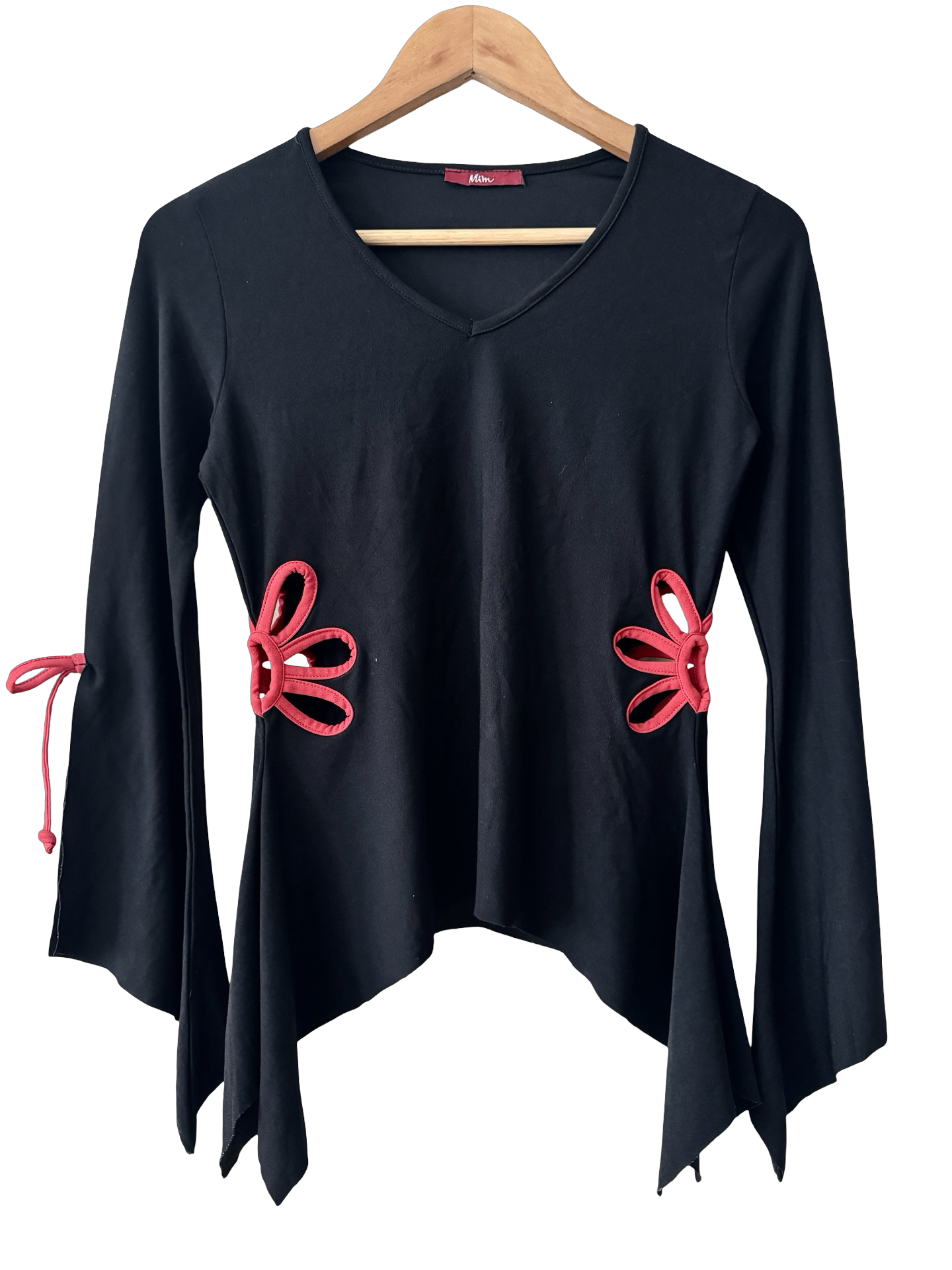 Vintage 90s Cherry Loop Cutout Top (M)