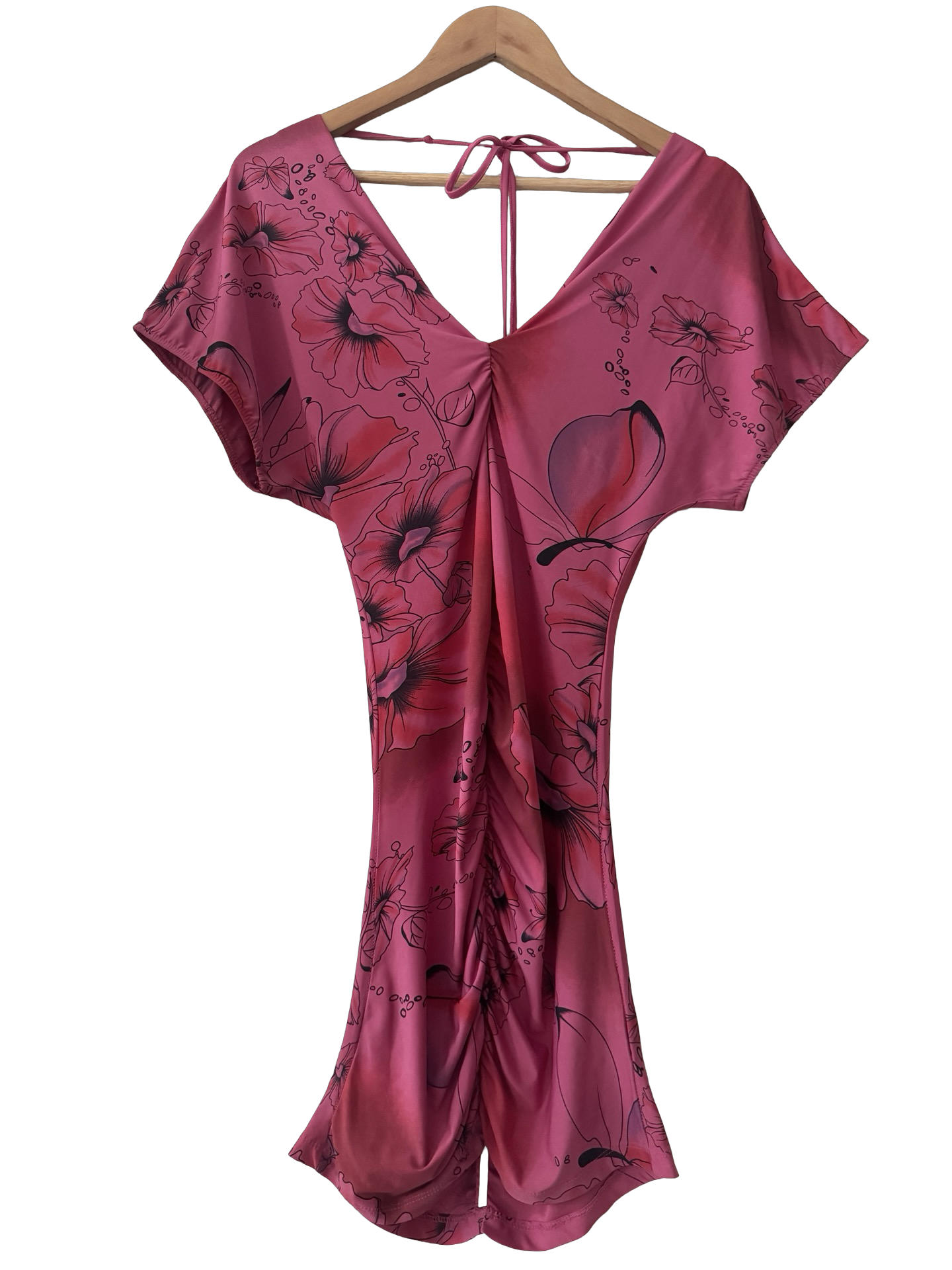 Vintage Y2K Midnight Batwing Dress (M)