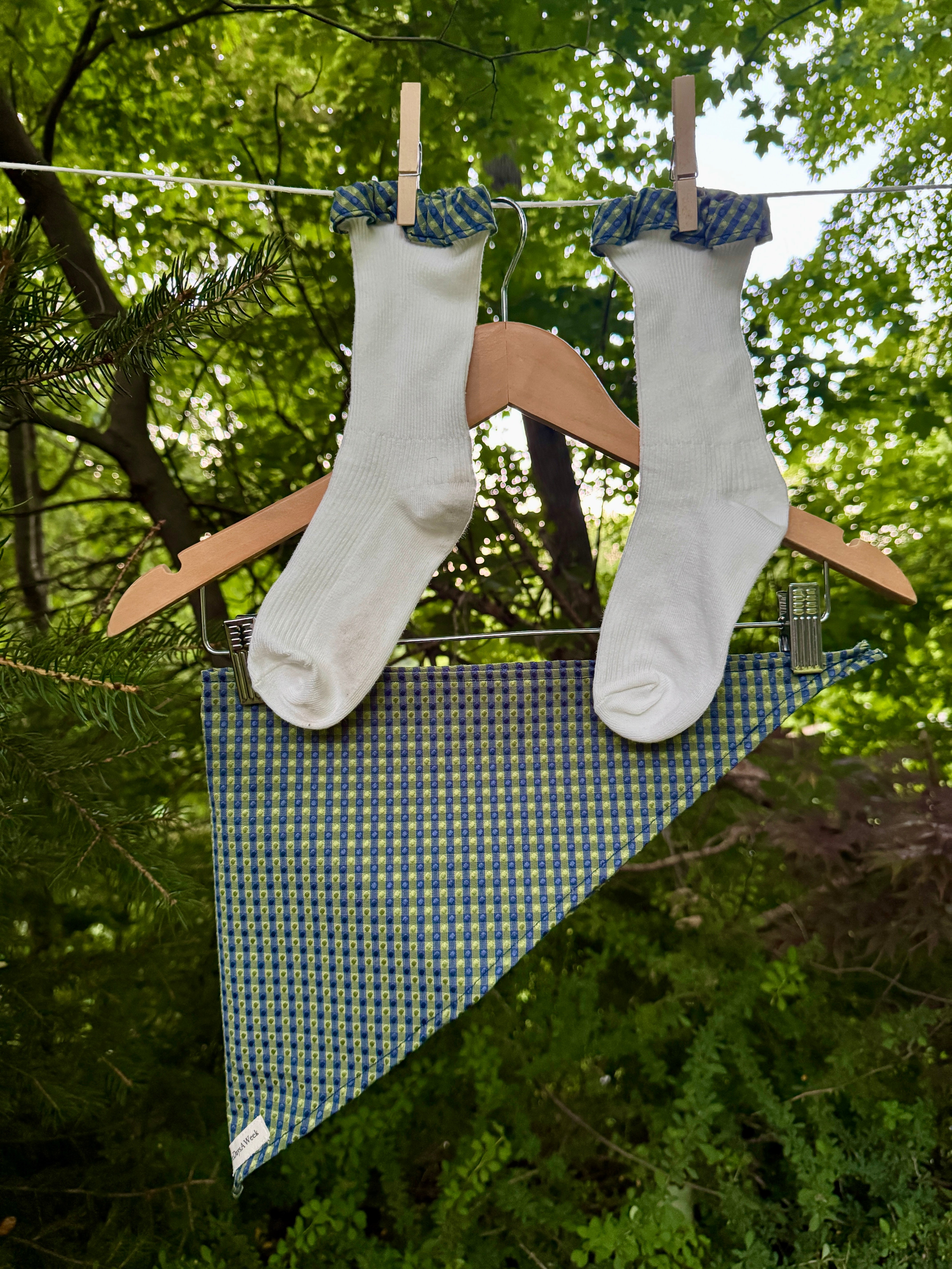Meadow Check Scarf & Matching Socks Set