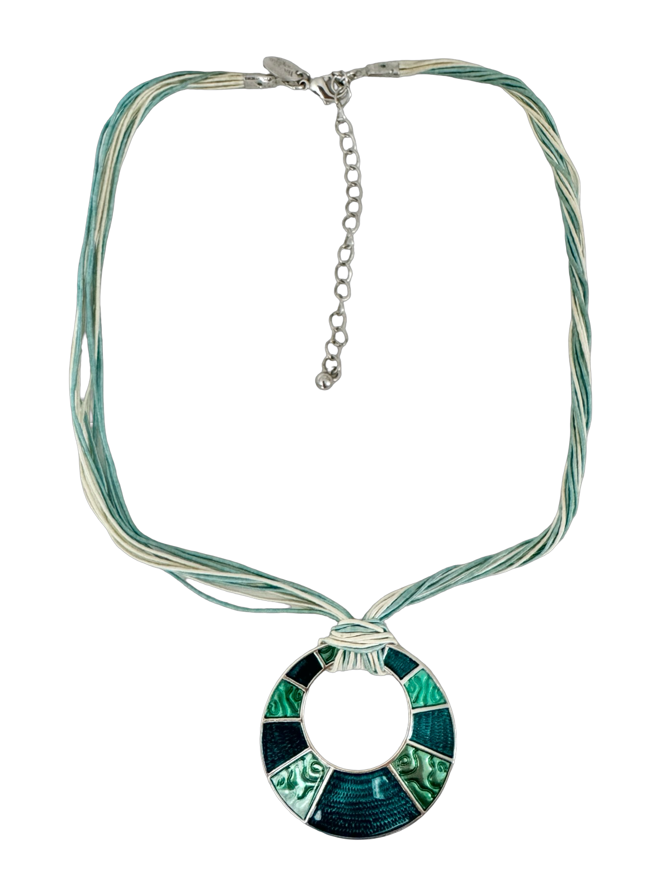 Vintage Ocean Tides Pendant Necklace