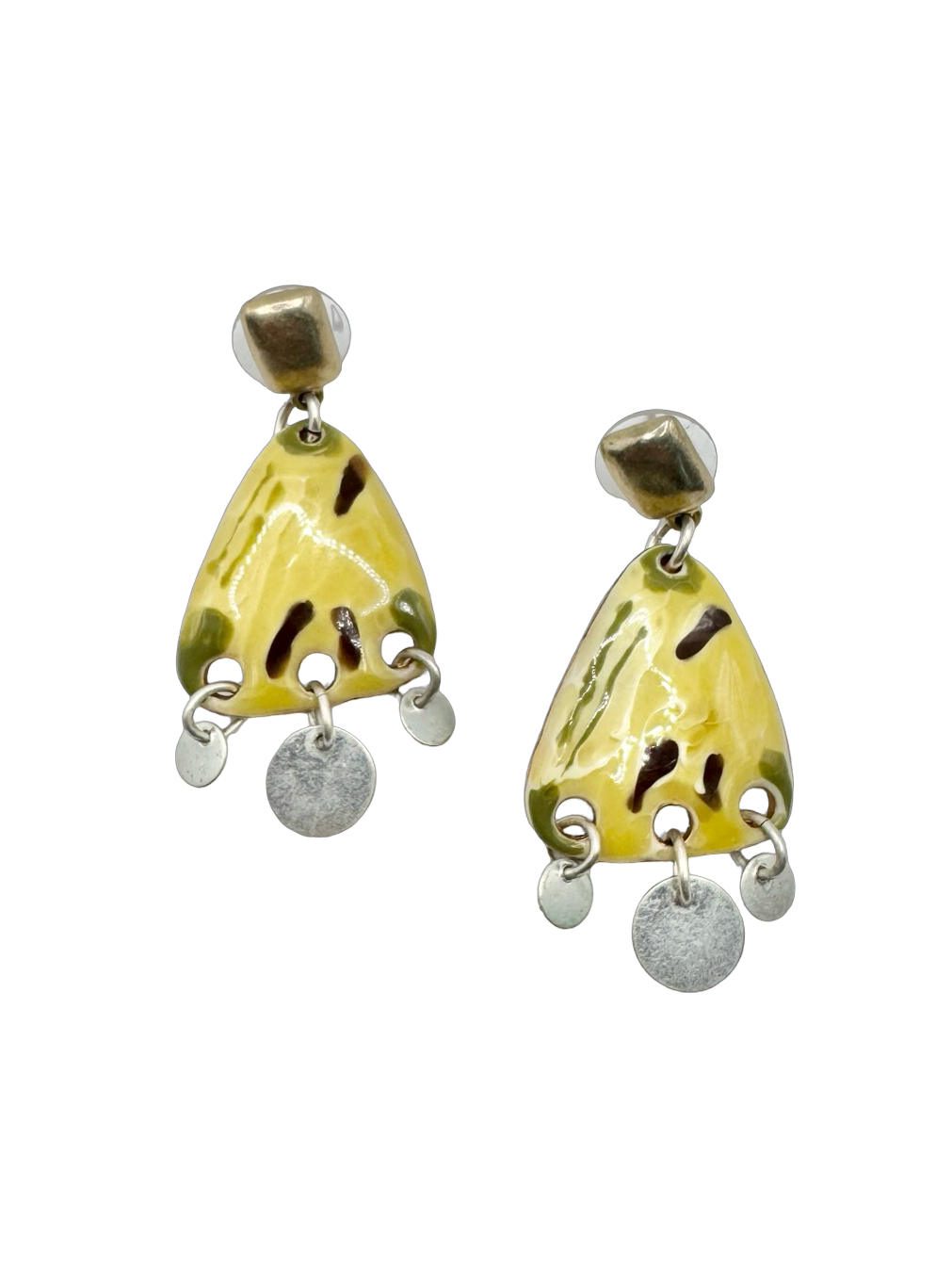 Vintage Lime Soda Charm Earrings