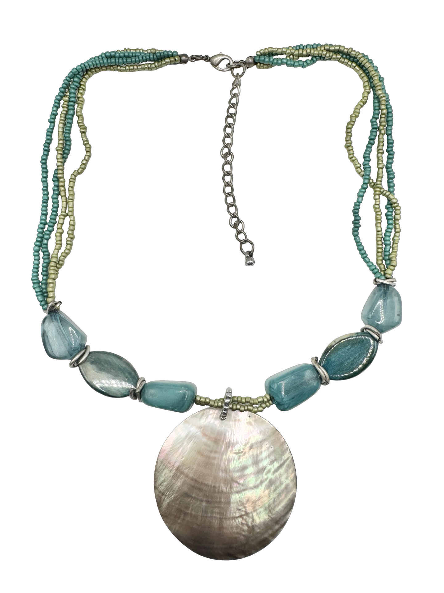 Vintage Y2K Mermaid Lagoon Shell Necklace