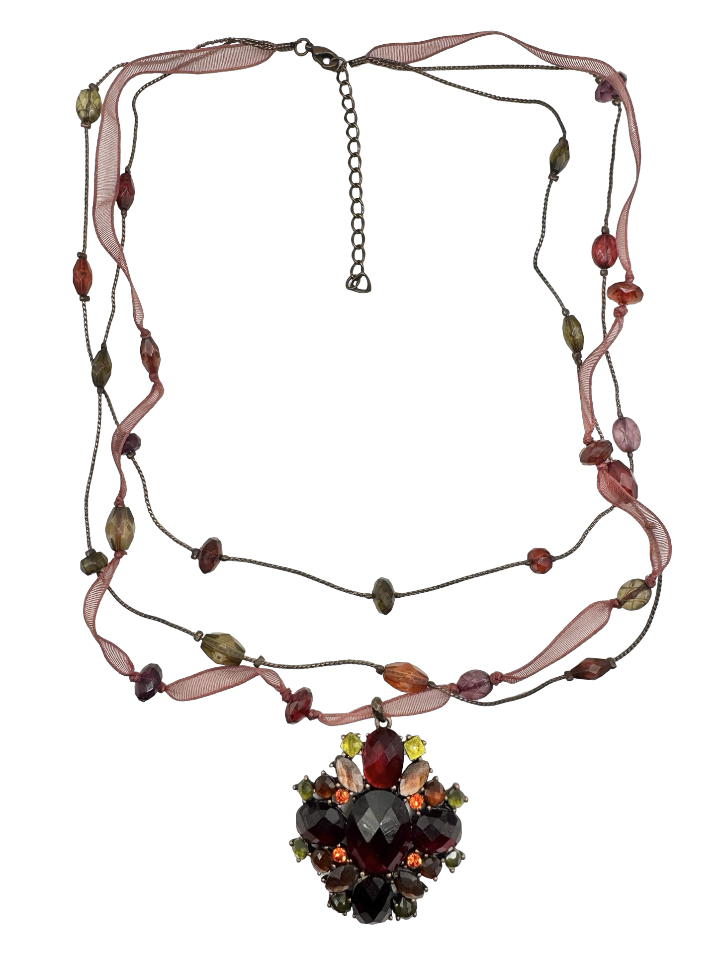 Vintage Y2K Mulberry Jewel Necklace
