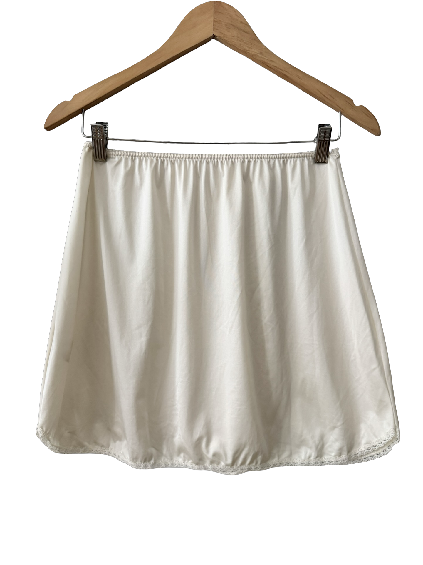 Vintage 60s Ivory Lace Half Slip (S/M)