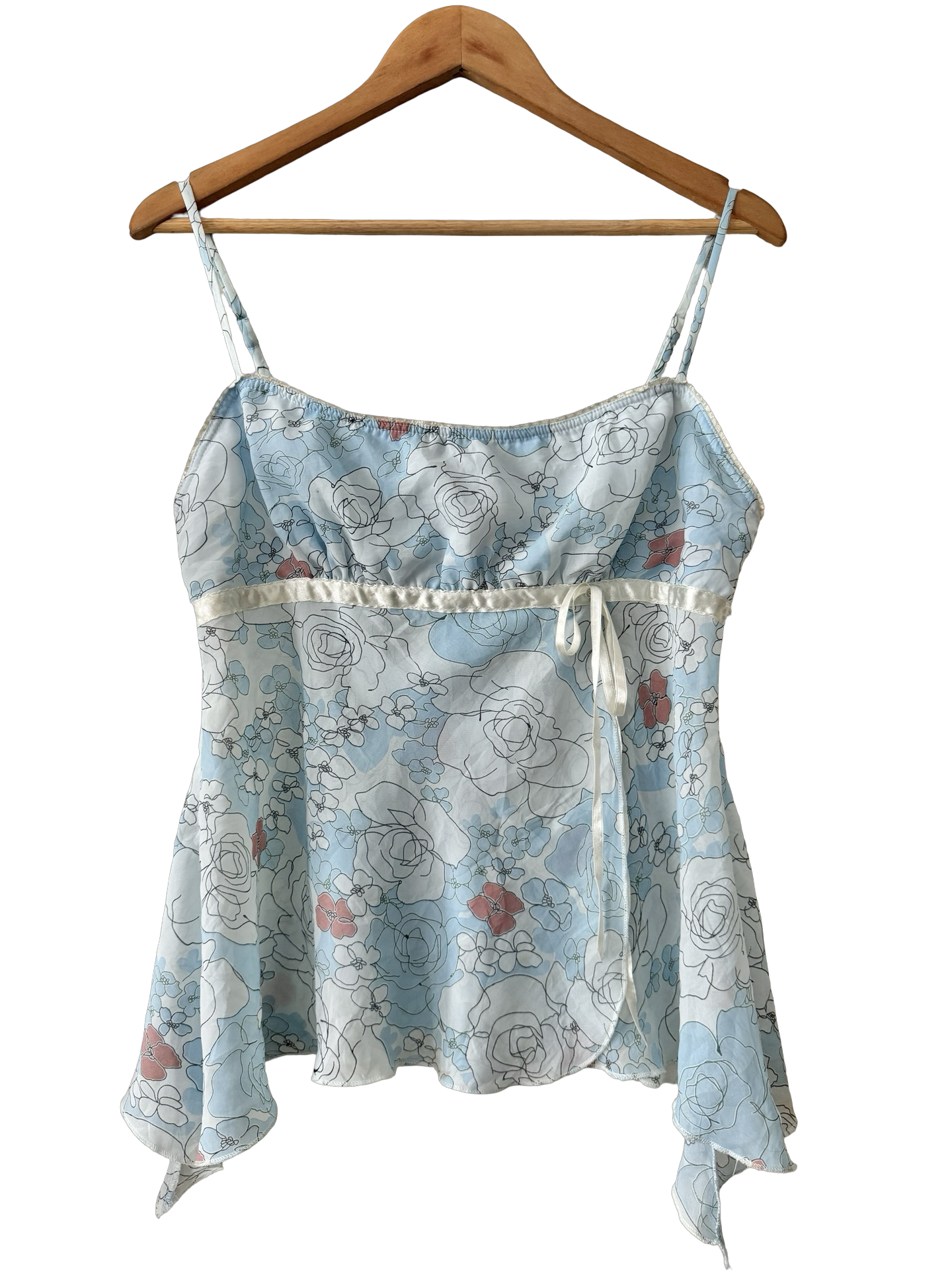 Vintage Y2K Bluebell Tie Cami (M/L)
