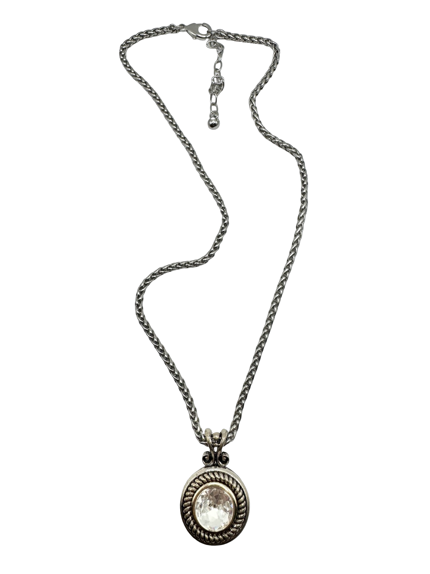 Vintage Y2K Crystal Medallion Necklace