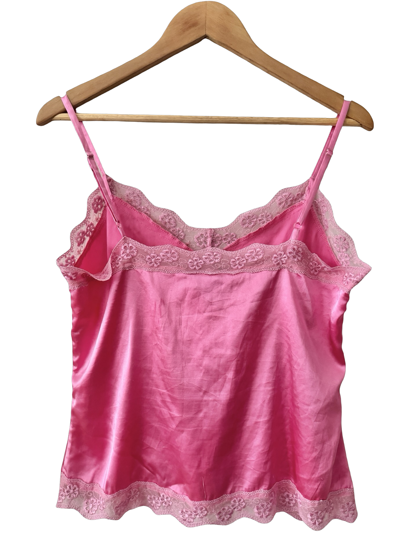 Vintage  Y2K Pink Dainty Princess Cami (M)
