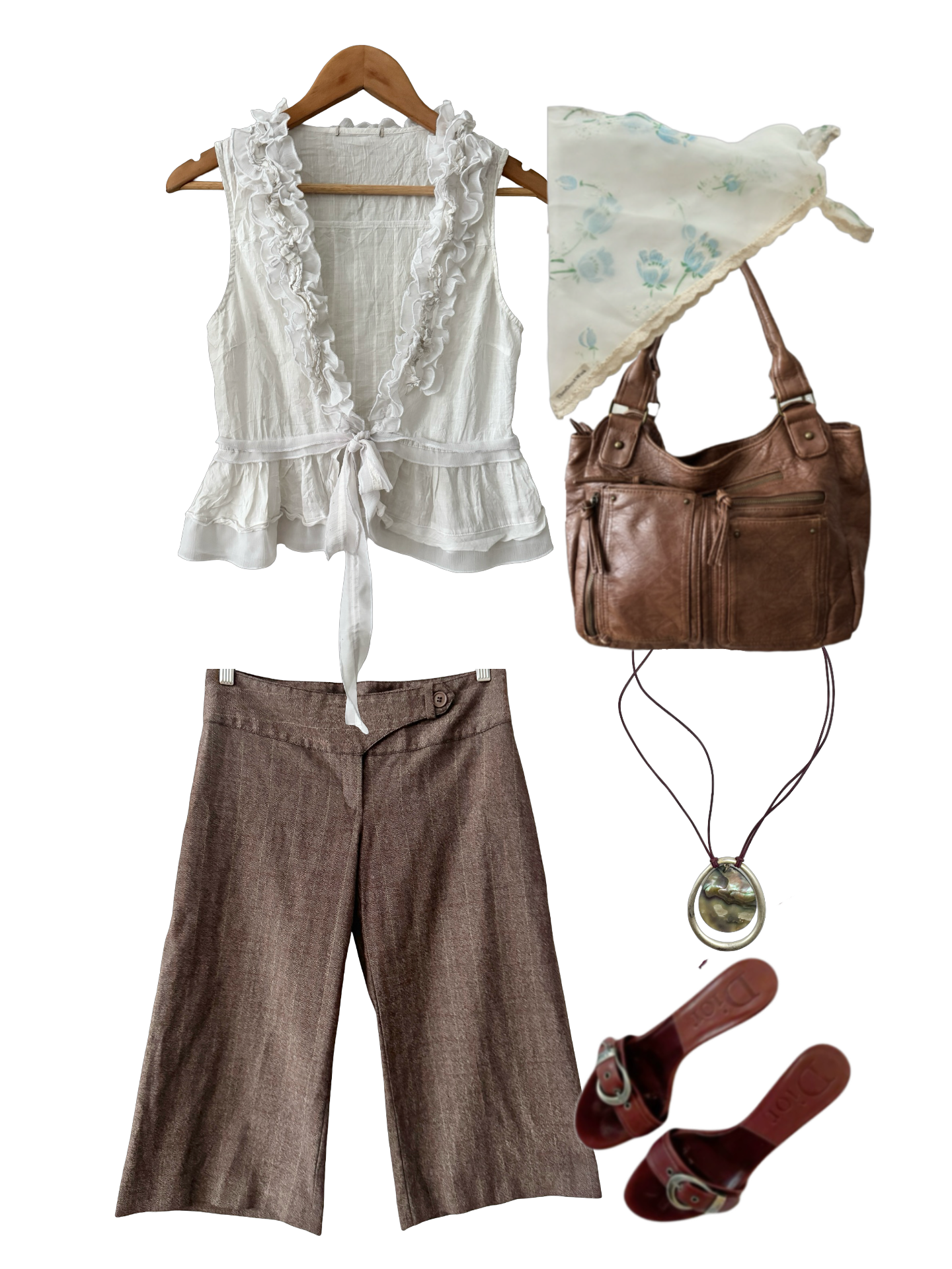 Vintage Y2K Sunday in Provence Cloud Top (M)
