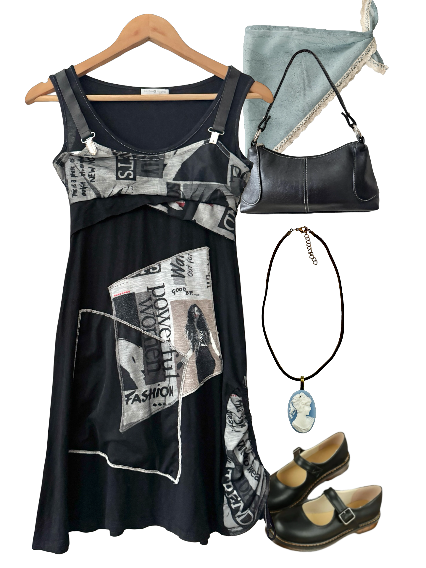 Vintage Y2K French Fashion Editor Dress (S)