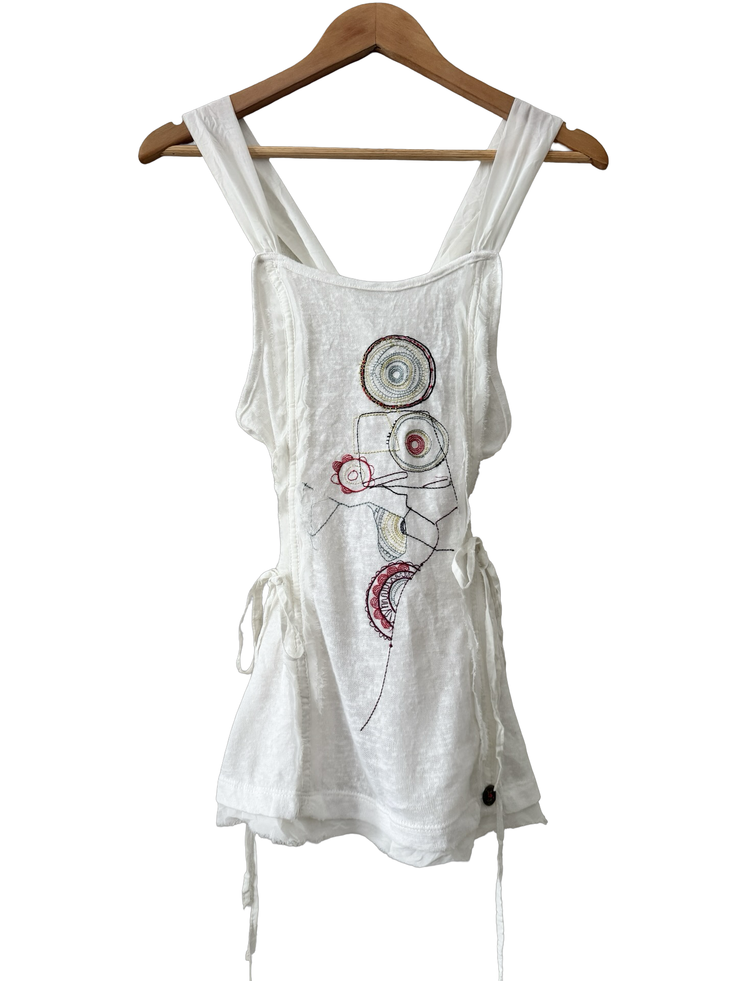 Vintage Y2K IXOO Artisan Lace-Up Cami Top (M)