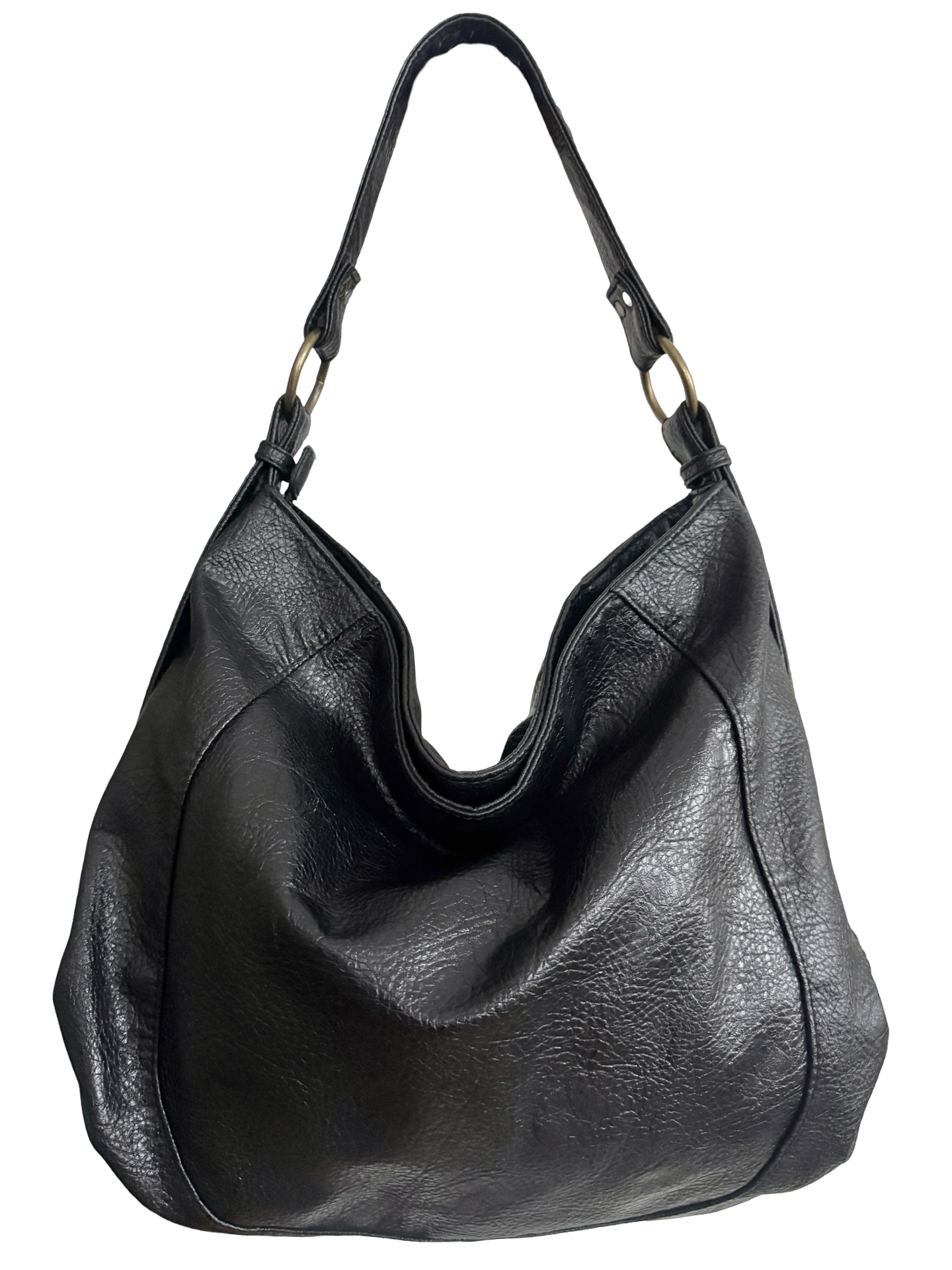 Vintage Y2K Black Zip Me Up Hobo Bag