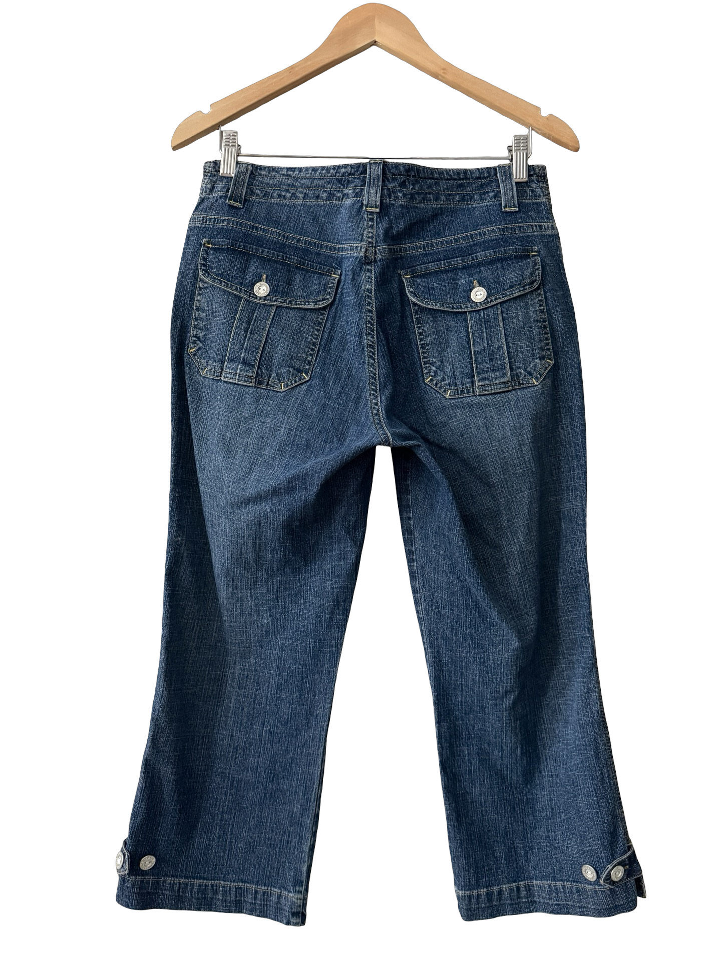 Vintage Y2K Classic Denim Capris (M)