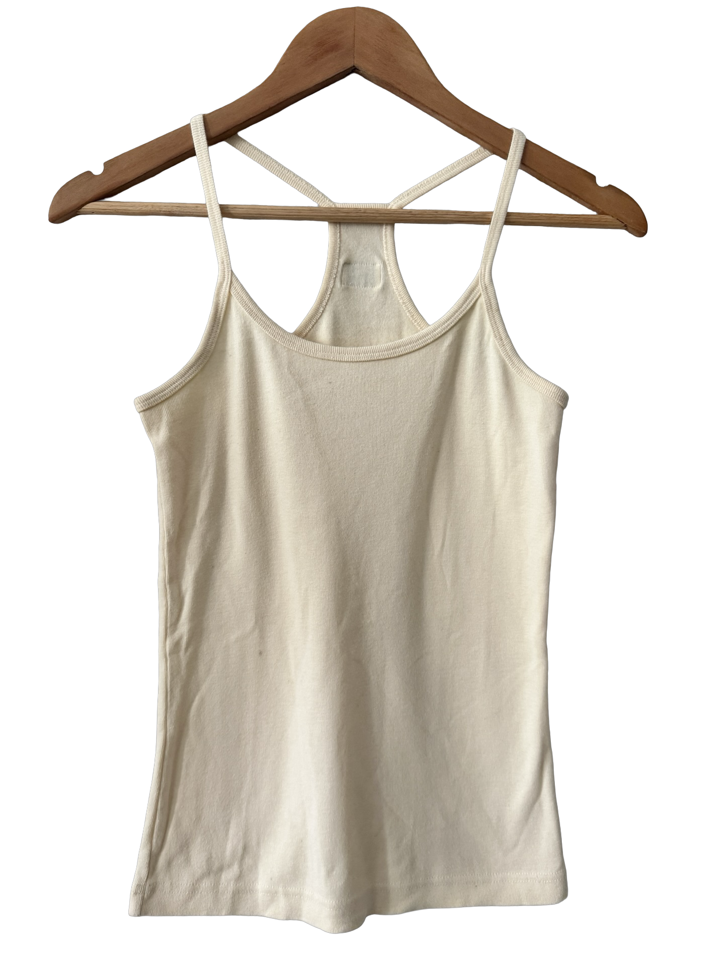 Vintage Y2K Buttercream Ralph Lauren Racerback Tank (S)