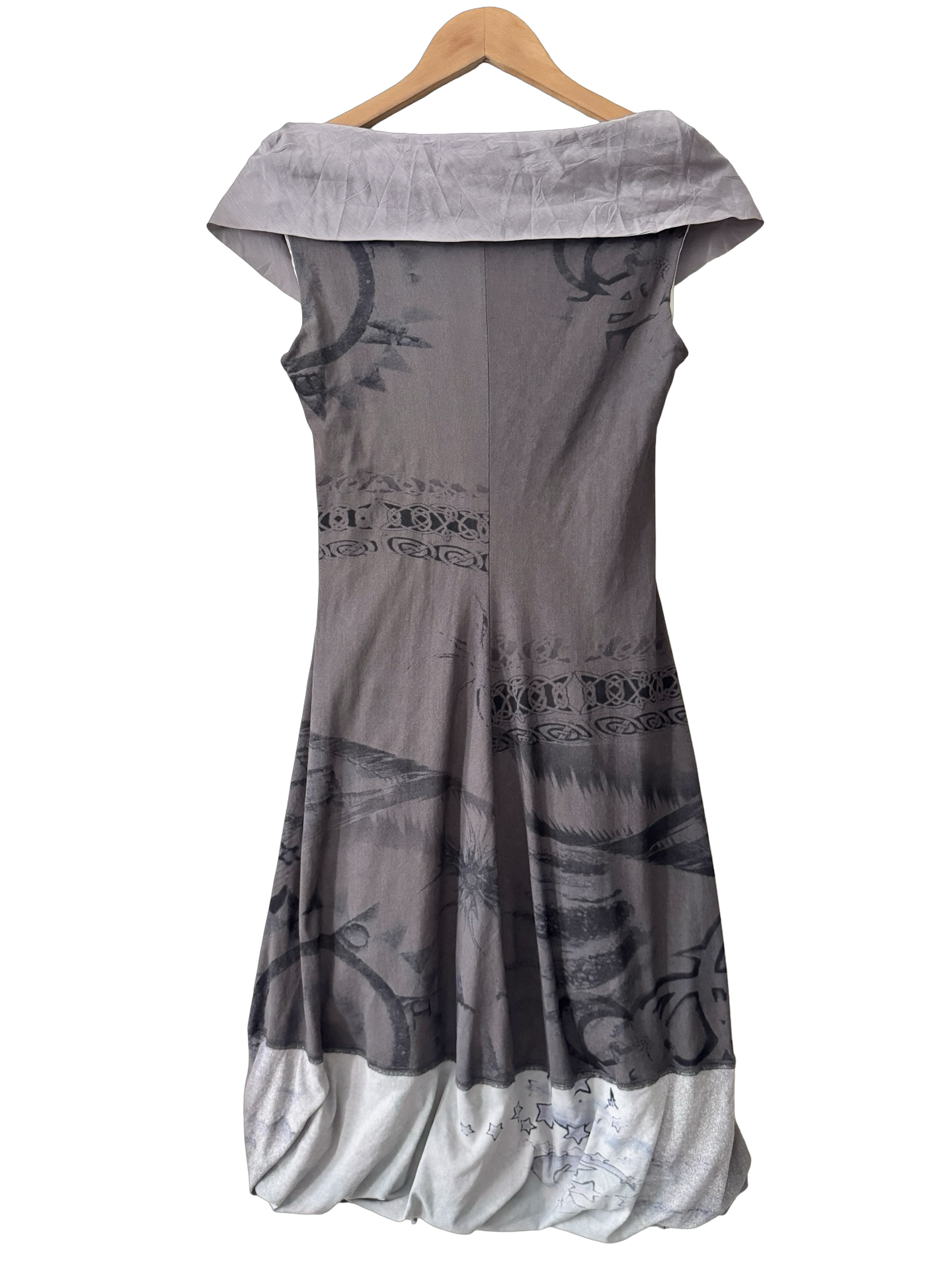 Vintage Y2K Italian Gallery Bubble Hem Dress (S)