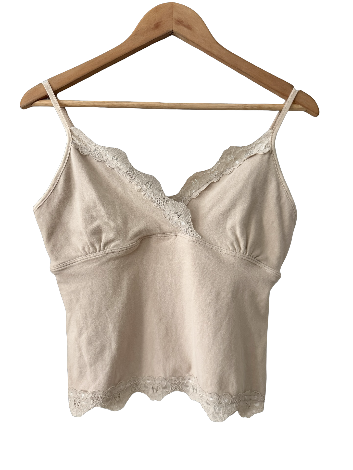Vintage Y2K Kikit Champagne Lace Cami (M/L)
