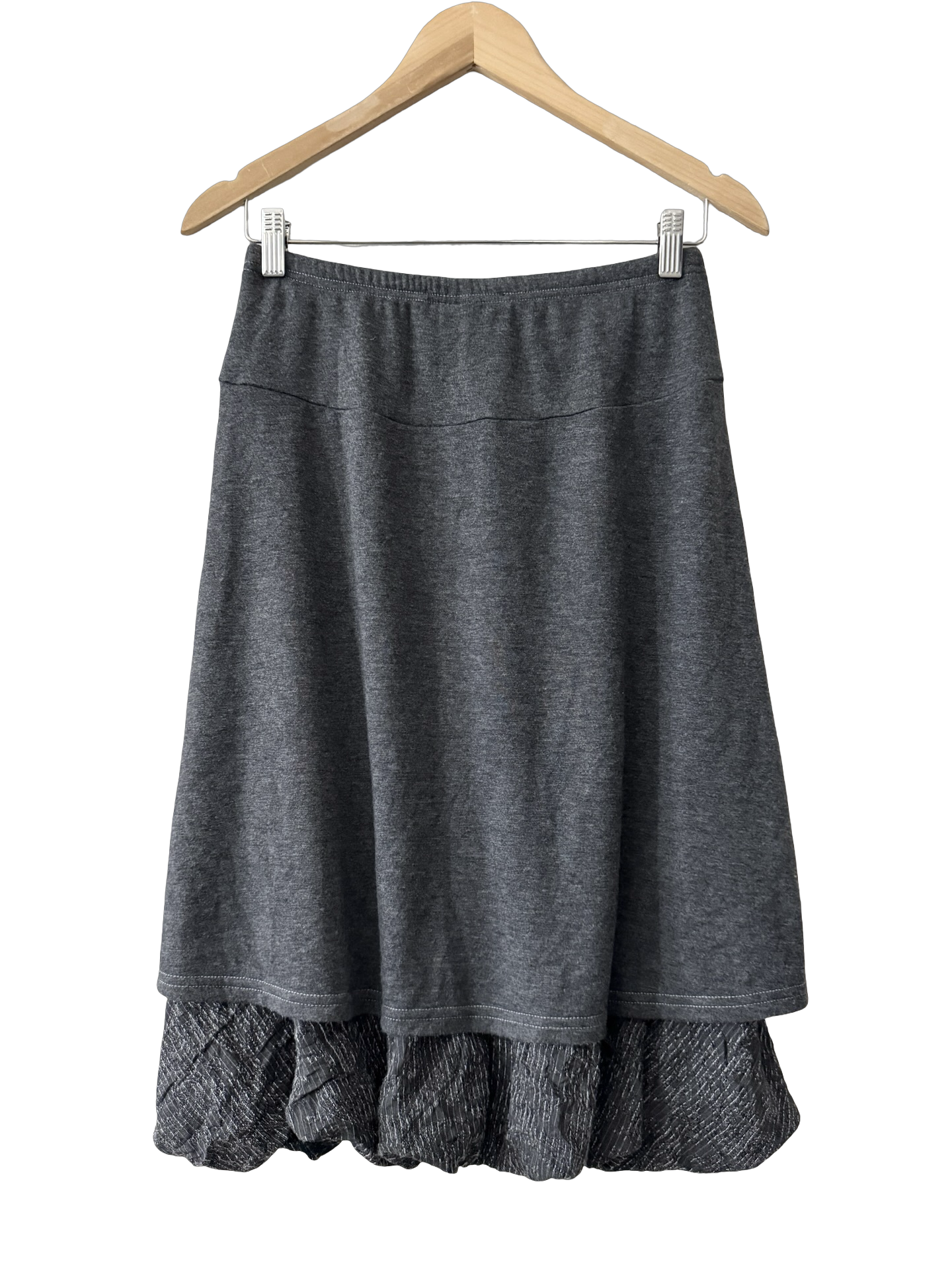 Vintage Y2K European Charcoal Midi Skirt (S)