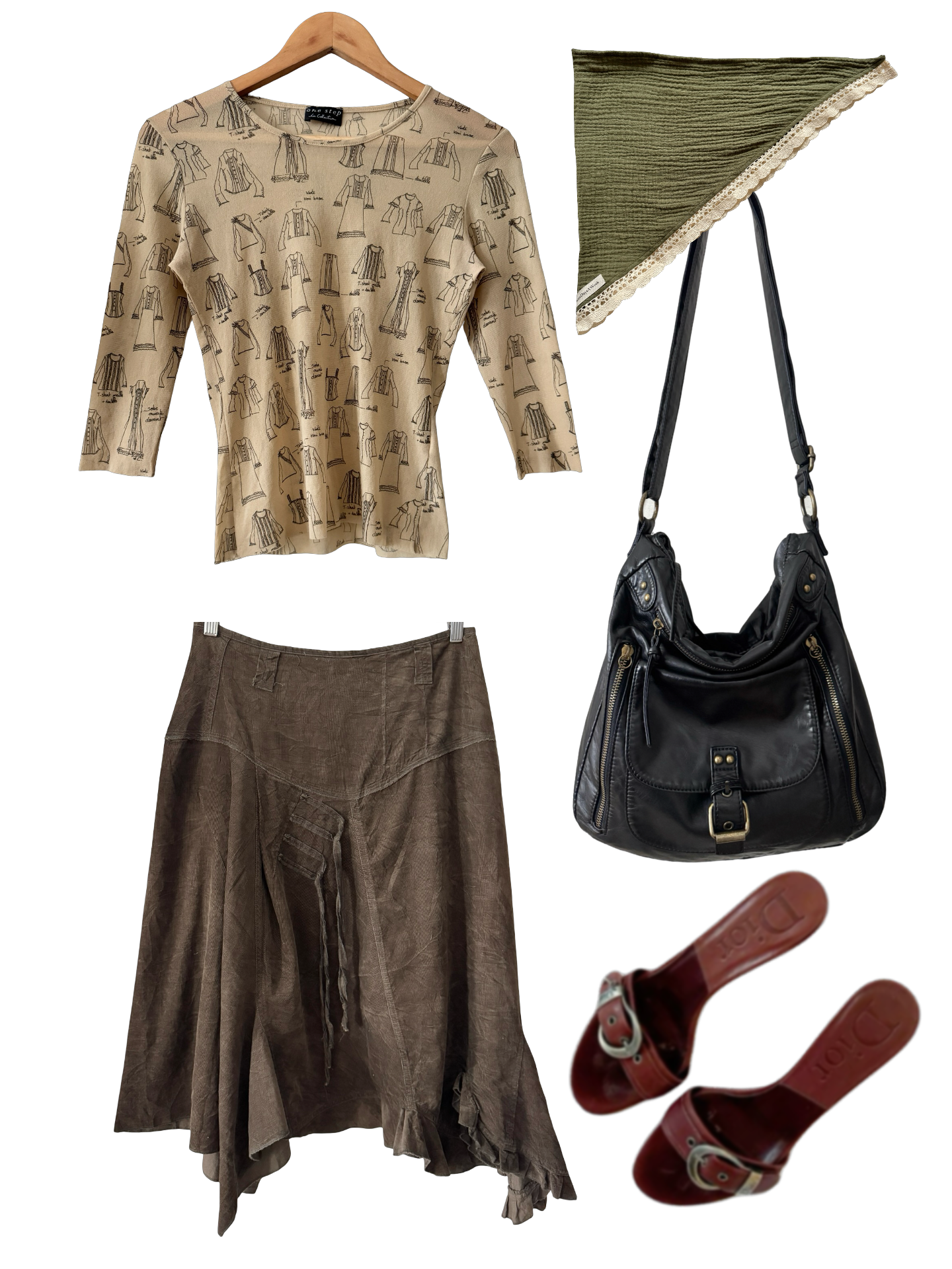 Vintage 90s Mesh Atelier Sketchbook Top (S/M)