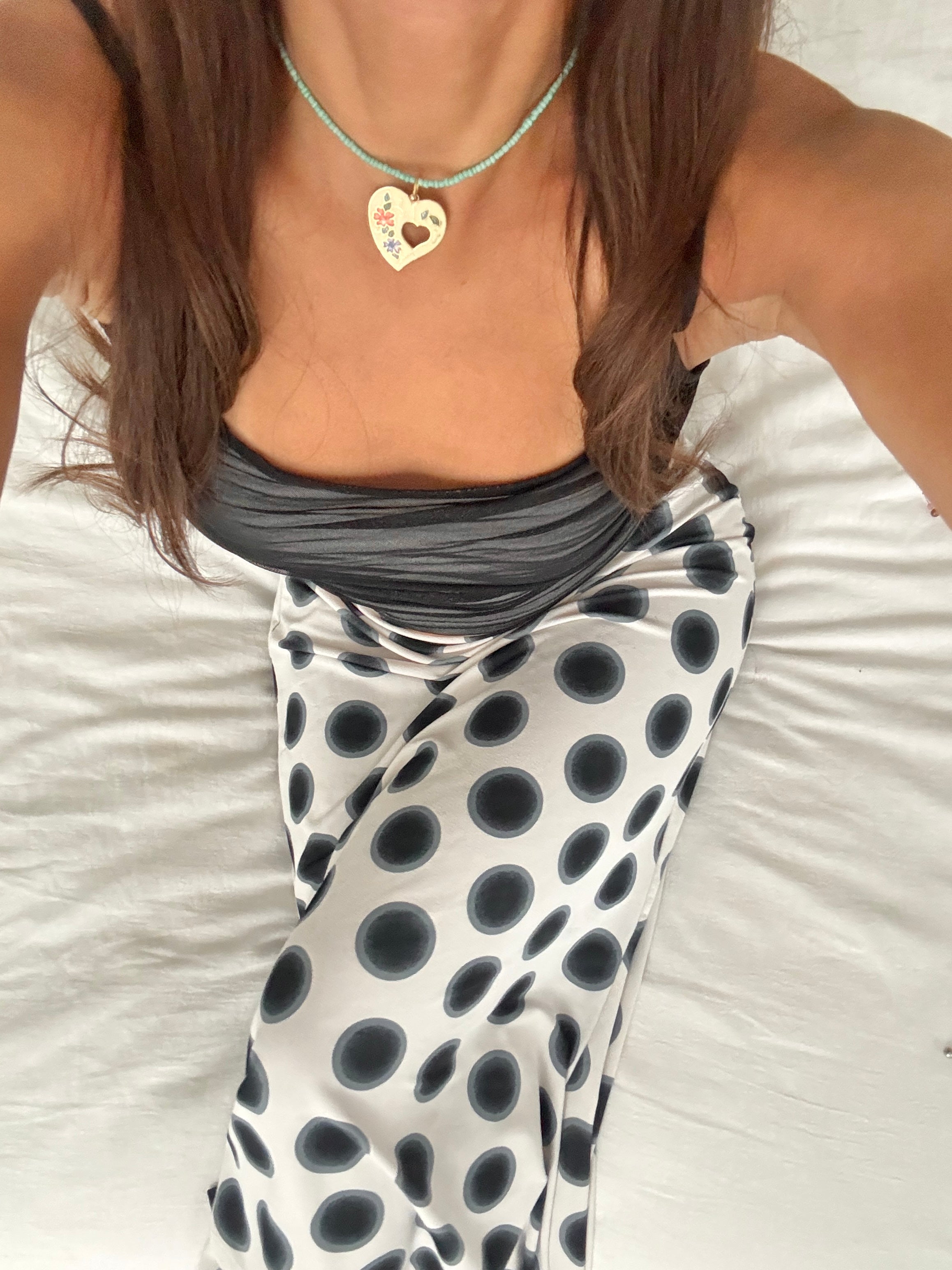Handmade Floral Heart Beaded Choker