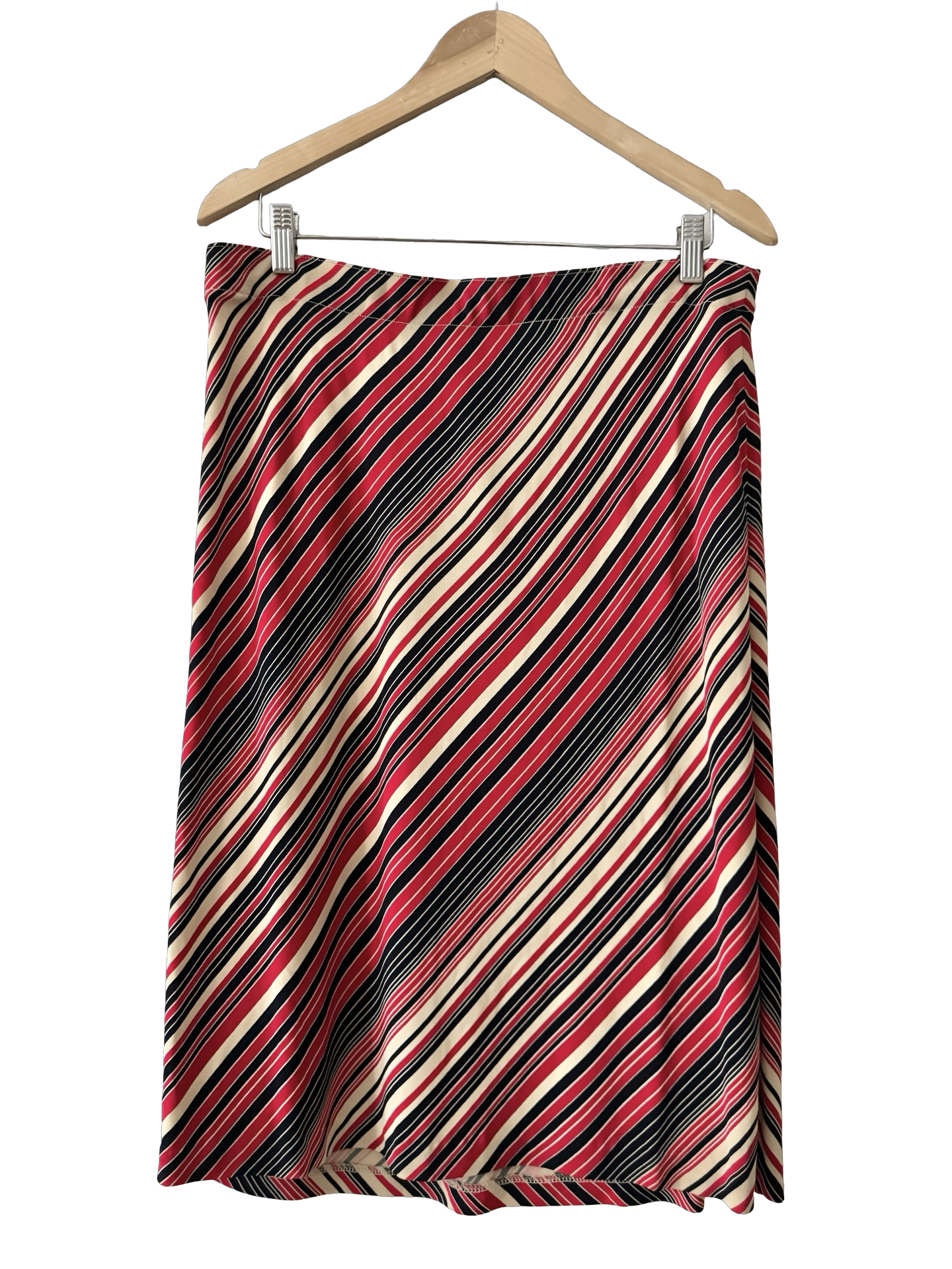 Vintage Y2K After Hours Stripe Rayon Skirt (L)