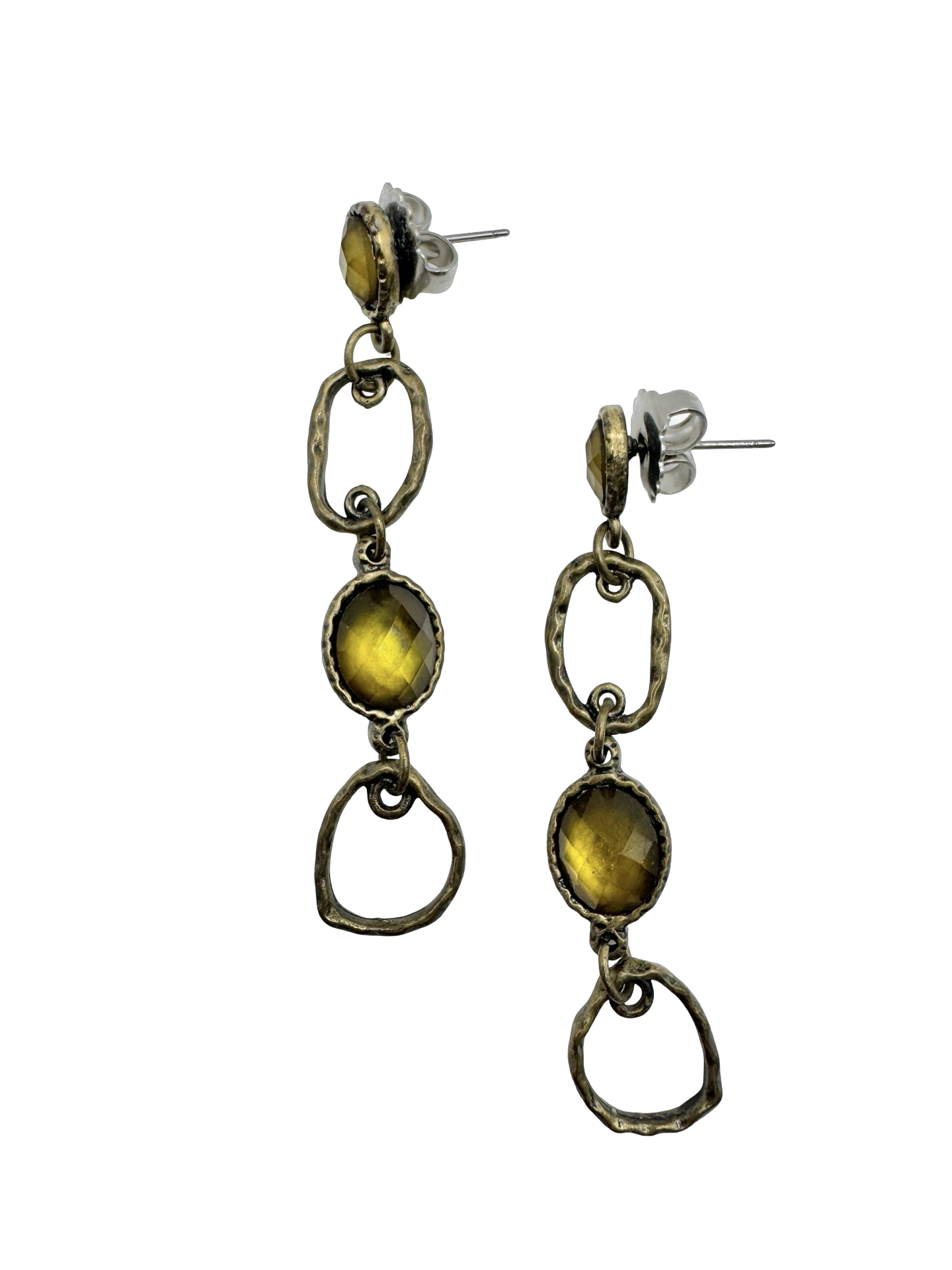 Vintage 90s Absinthe Drop Earrings