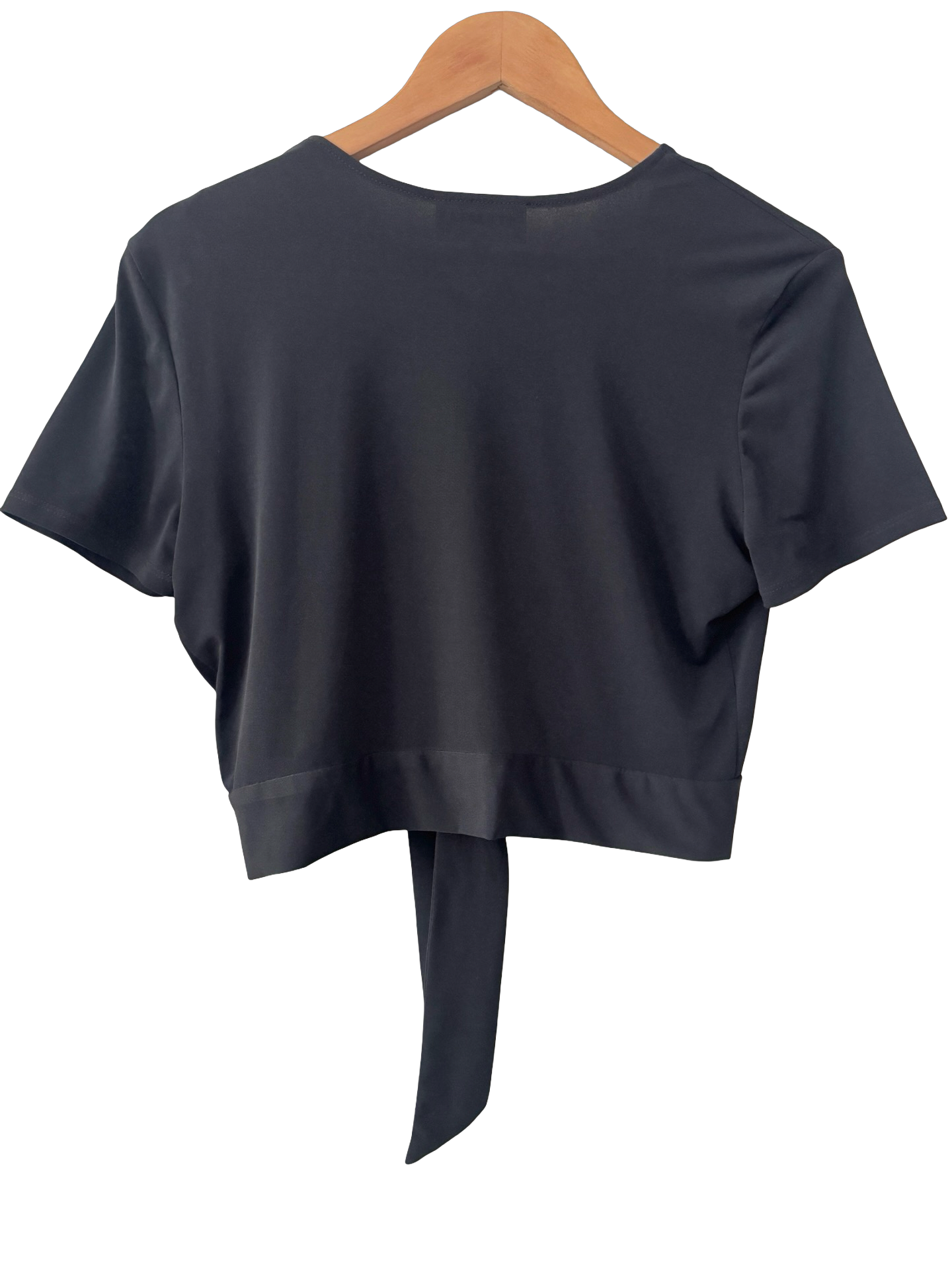 Vintage Studio One Black Tie Front Cropped Bolero (M/L)