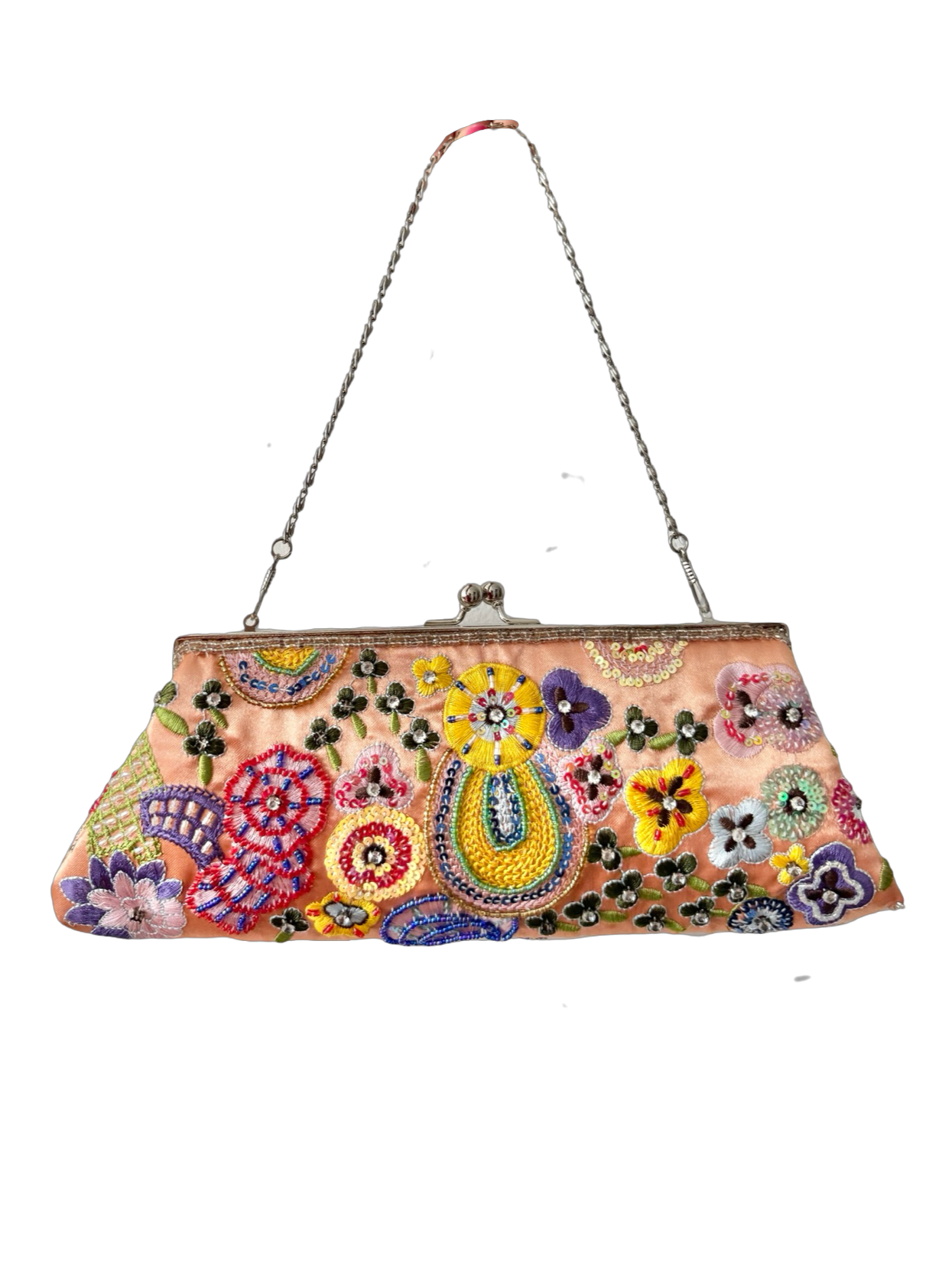Vintage Secret Garden Beaded Clutch