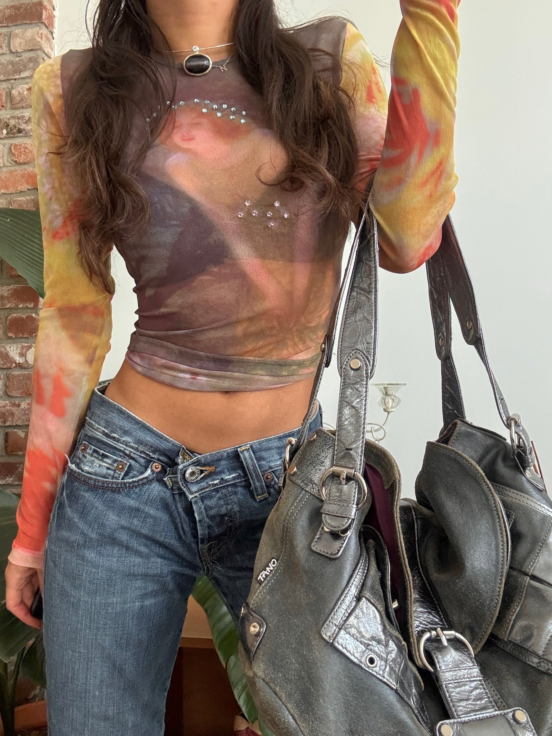 Vintage 90s Leather Tano It-Girl Slouch Bag
