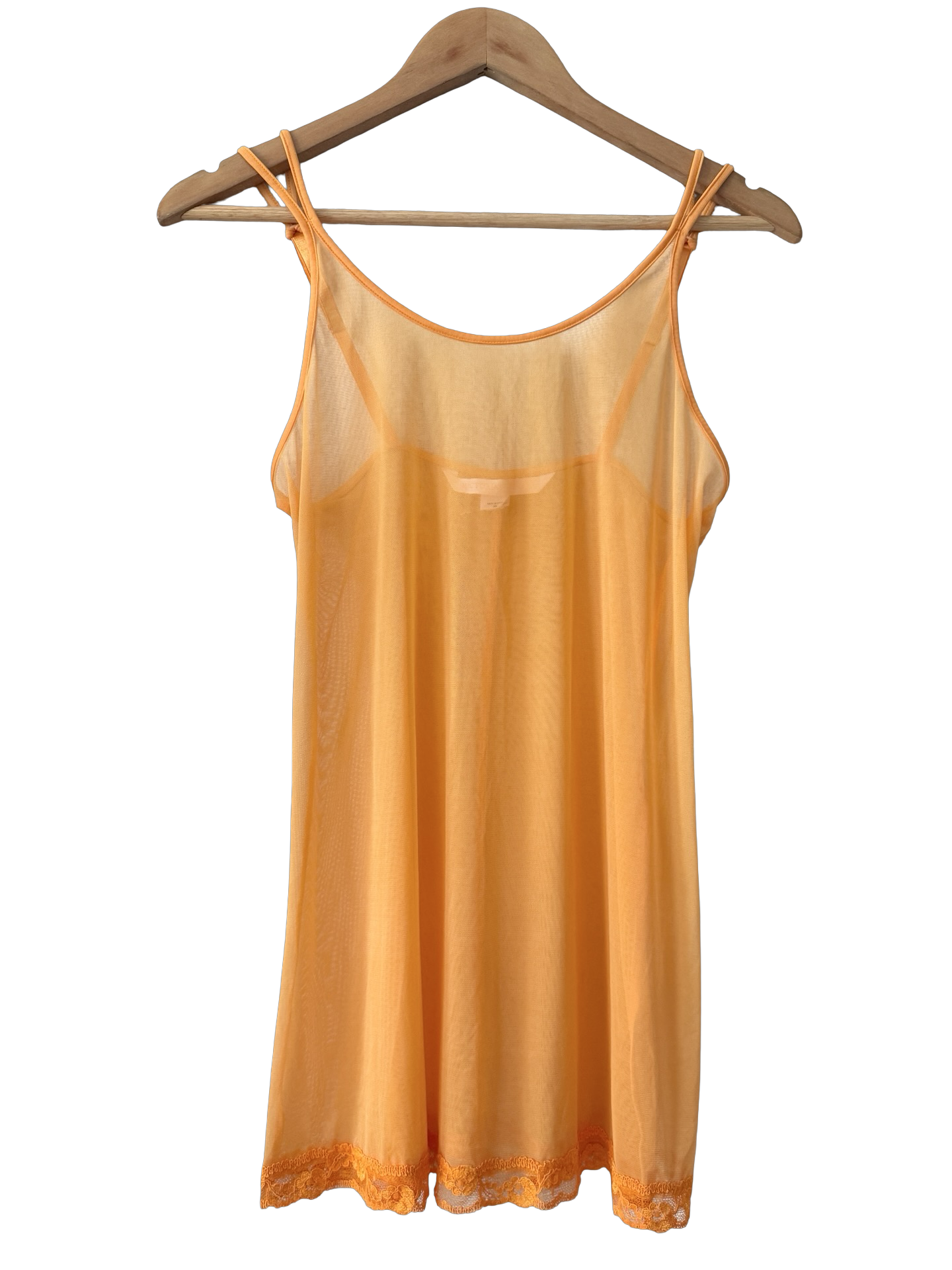 Vintage 90s Tangerine Dream Victoria's Secret Sheer Mini Slip (S/M)