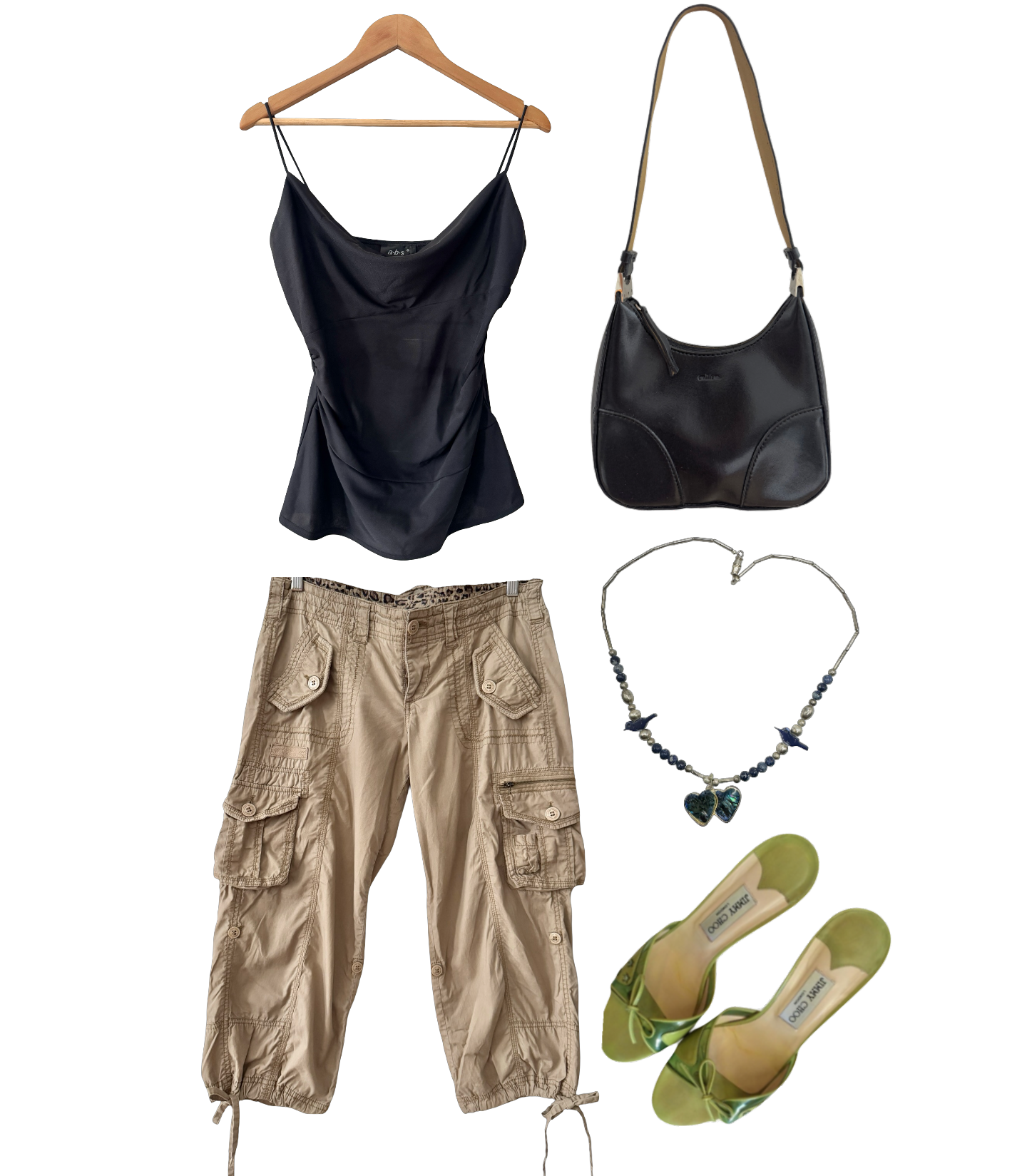 Vintage Y2K Almost Famous Safari Cargo Capris (M)