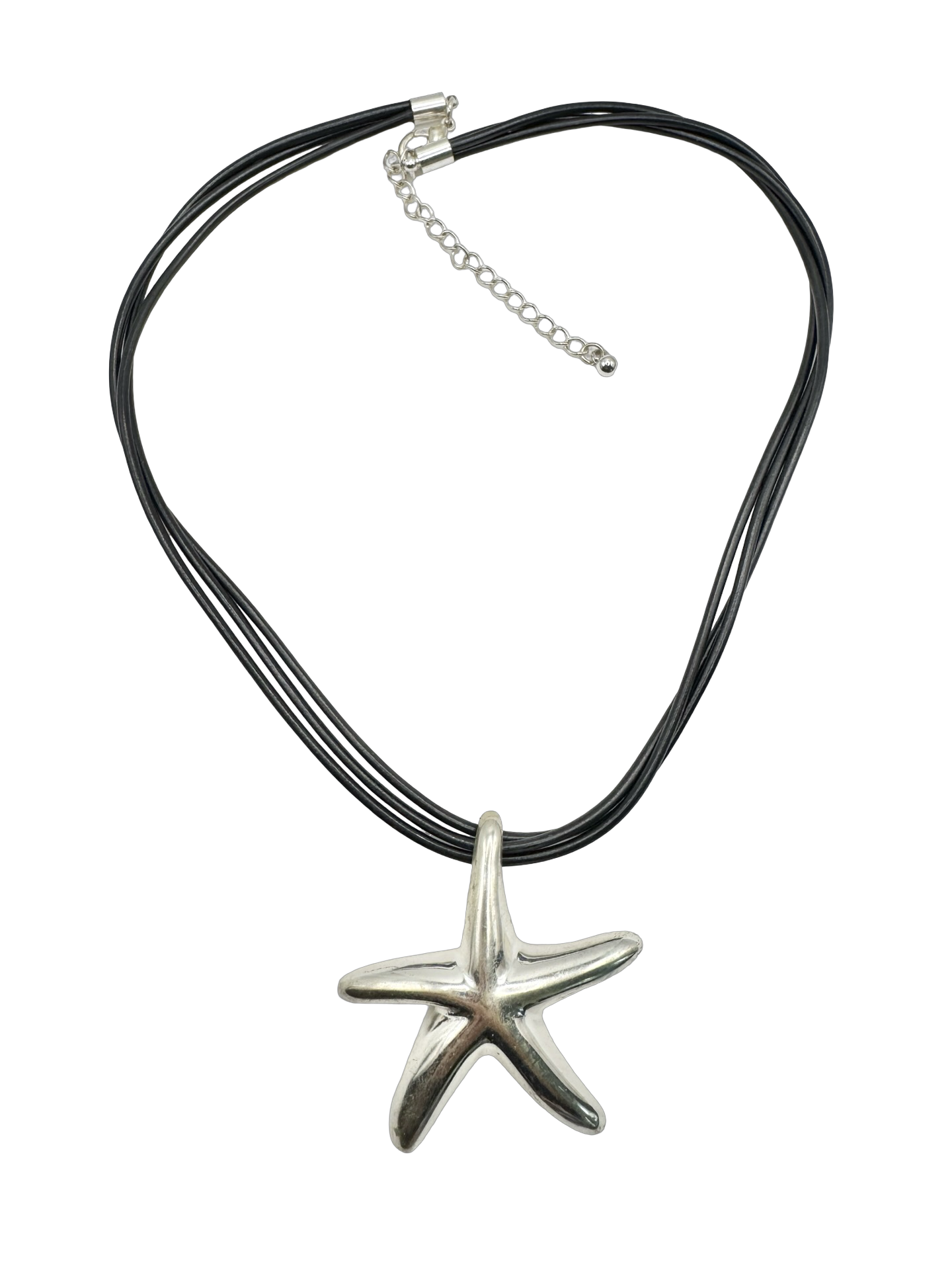 Vintage Y2K Silver Starfish Necklace
