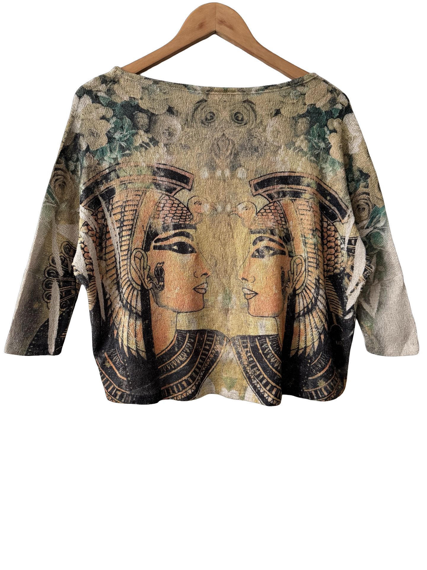 Vintage 90s Retro Graphic Knit Top (M)