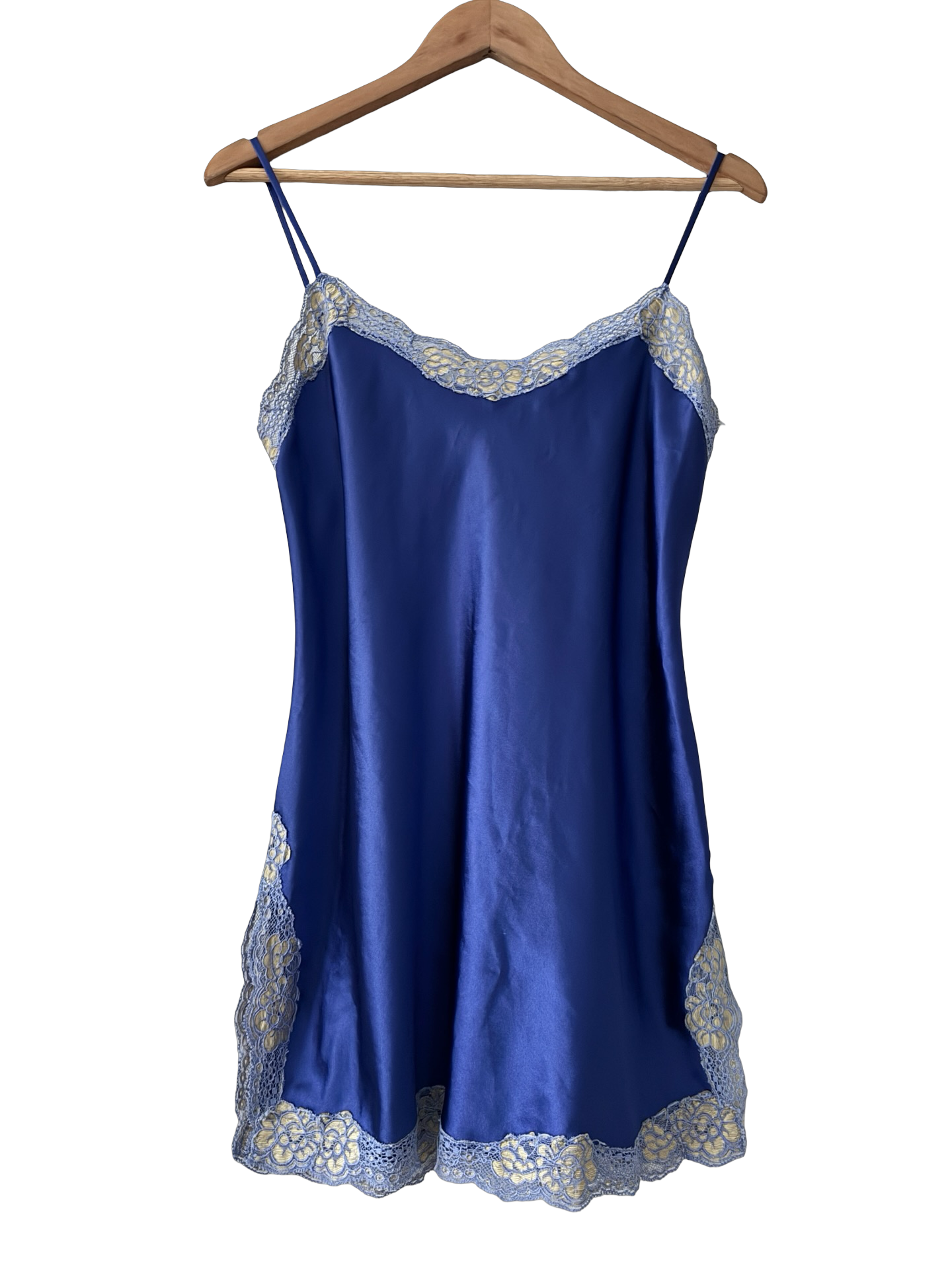 Vintage Y2K Midnight Romance Mini Slip Dress (S)