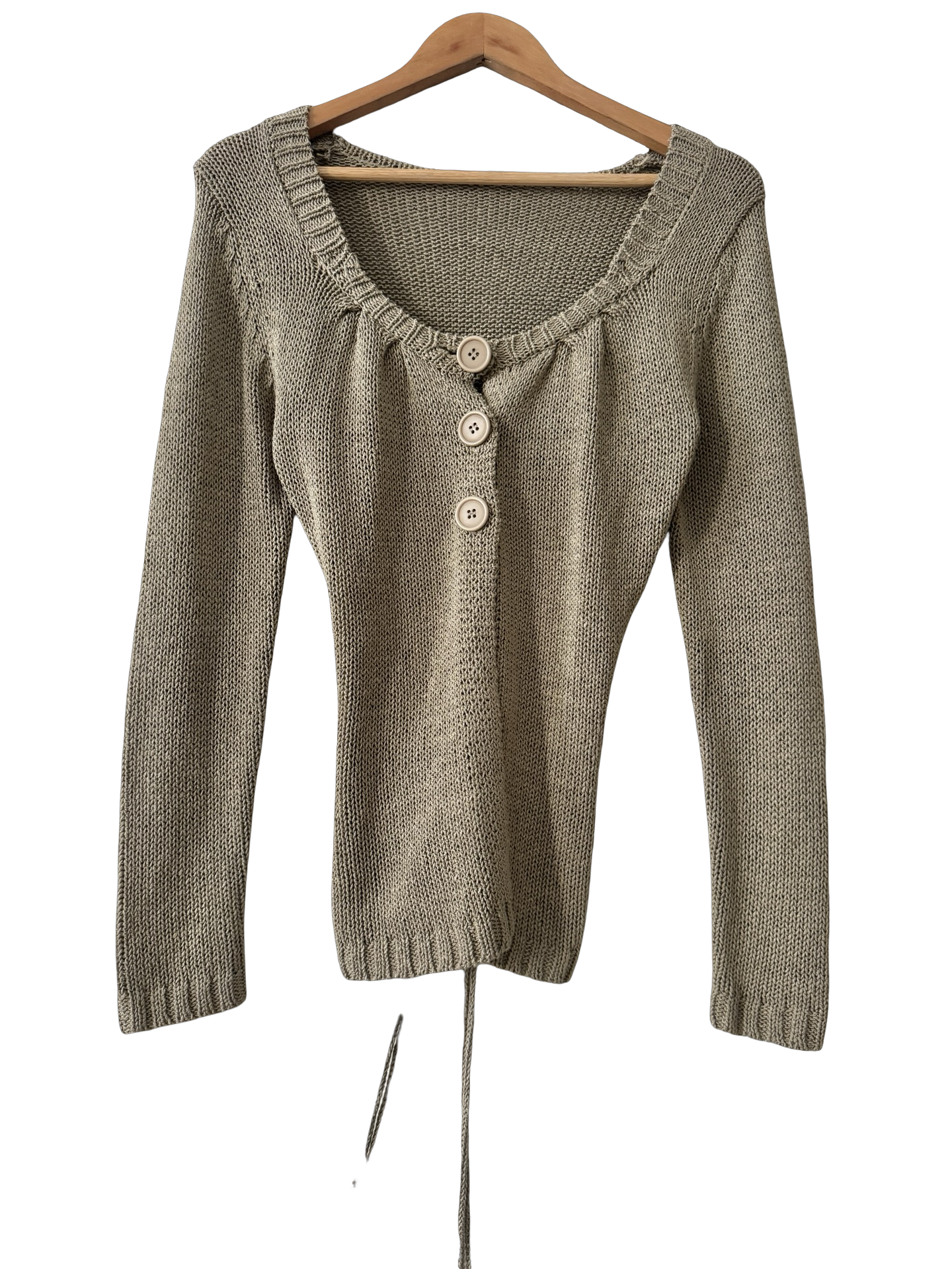 Vintage Y2K Sunday In Copenhagen Belted Knit Cardigan (M)