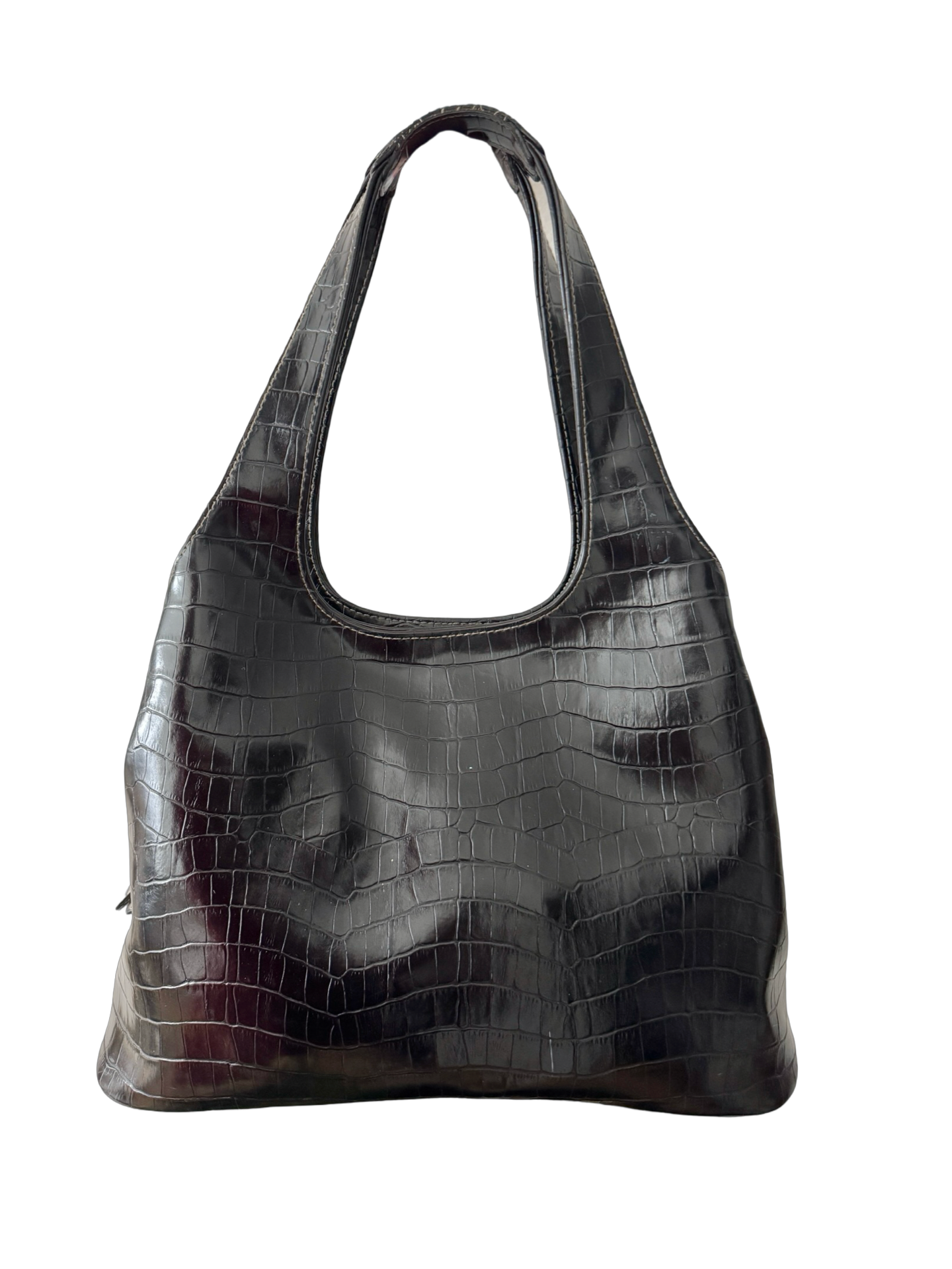Vintage 90s Midnight Croc Hobo