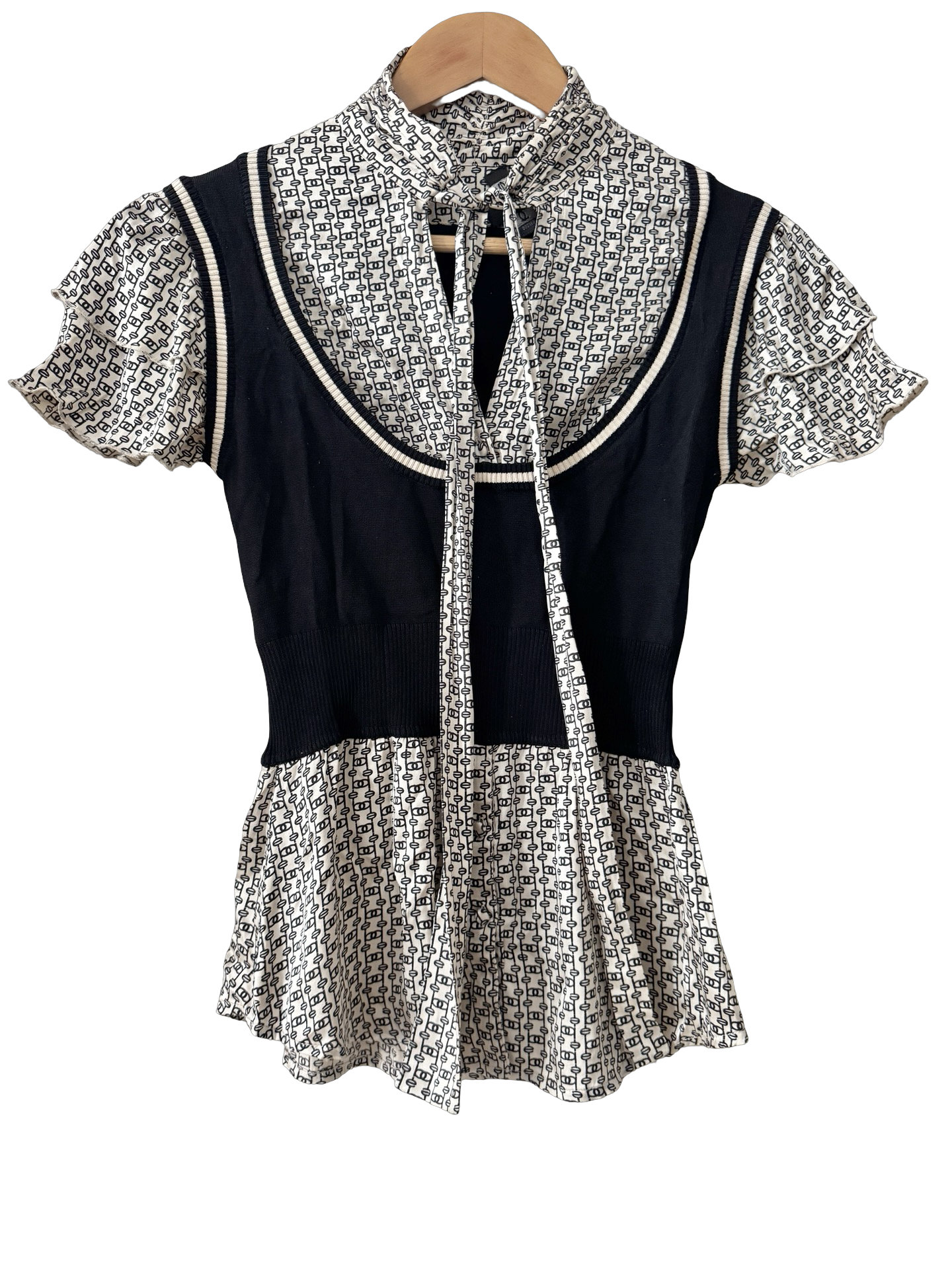 Vintage 90s Silk BEBE Knit Top (S/M)