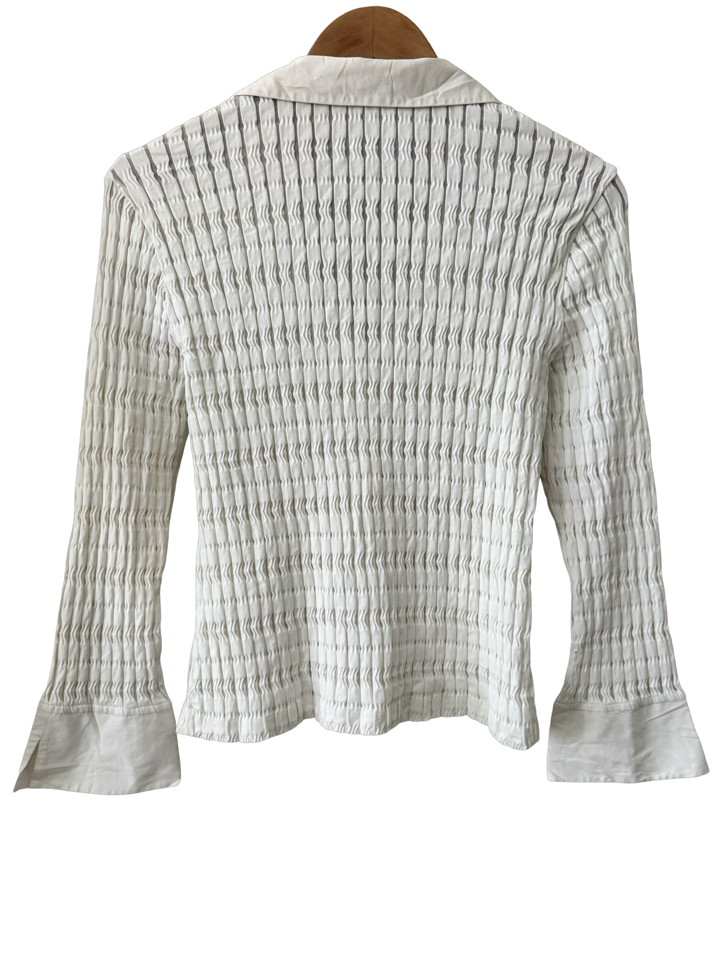 Vintage 90s Antonelle French Vanilla Smocked Blouse (M)