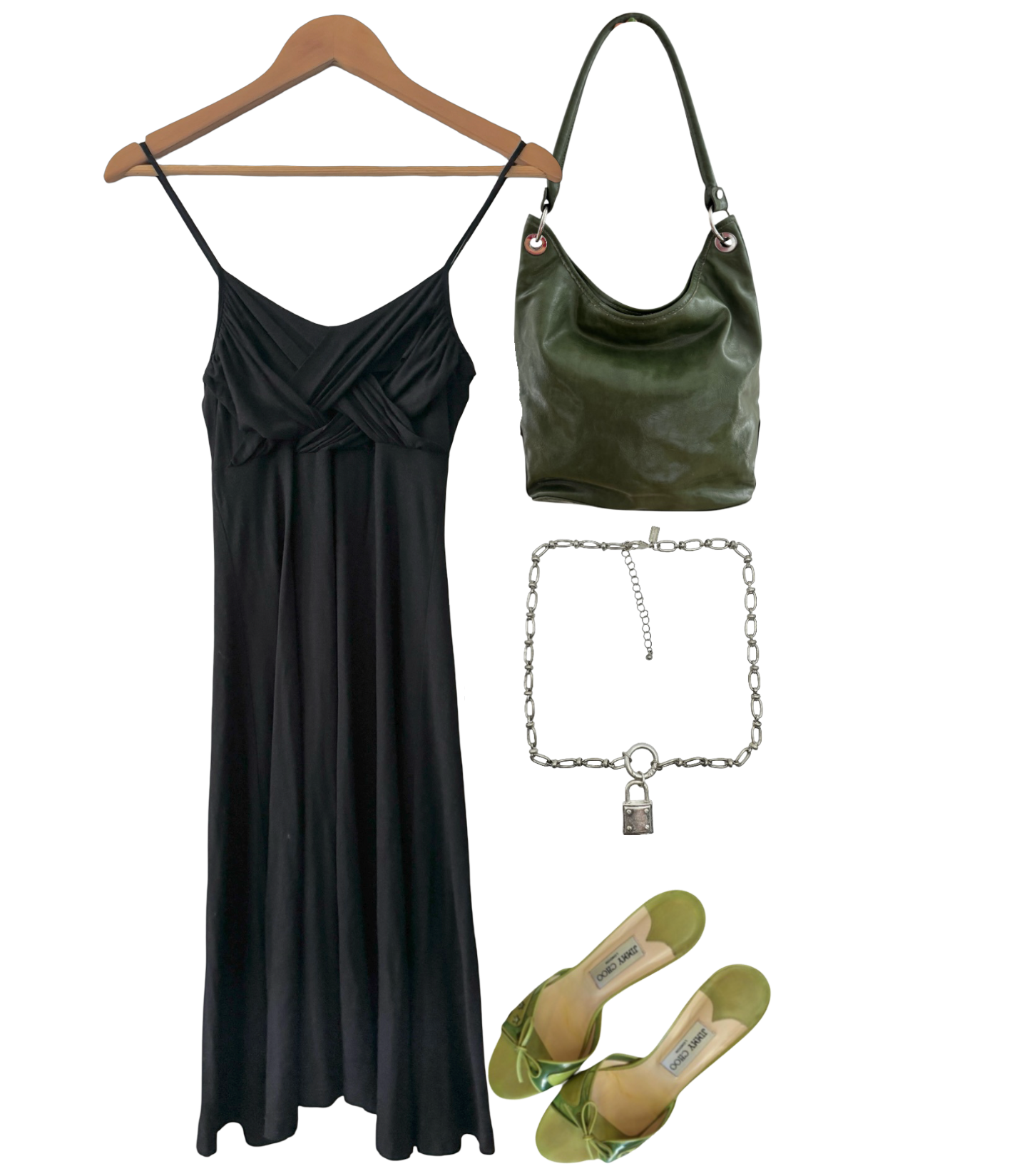 Vintage Y2K Midnight Muse Slip Dress (S)