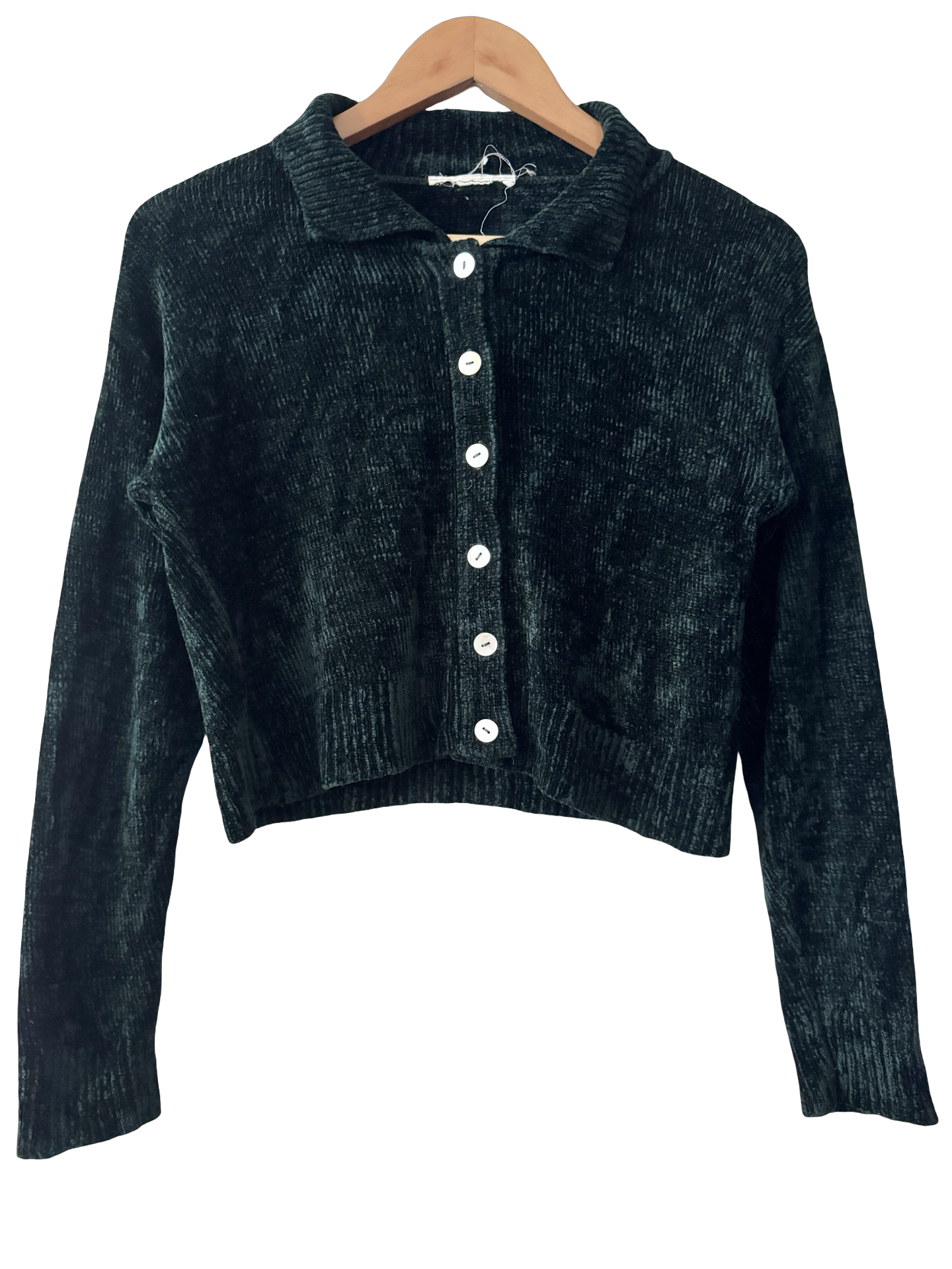 Vintage Y2K Forest Fairy Cropped Cardigan (S)