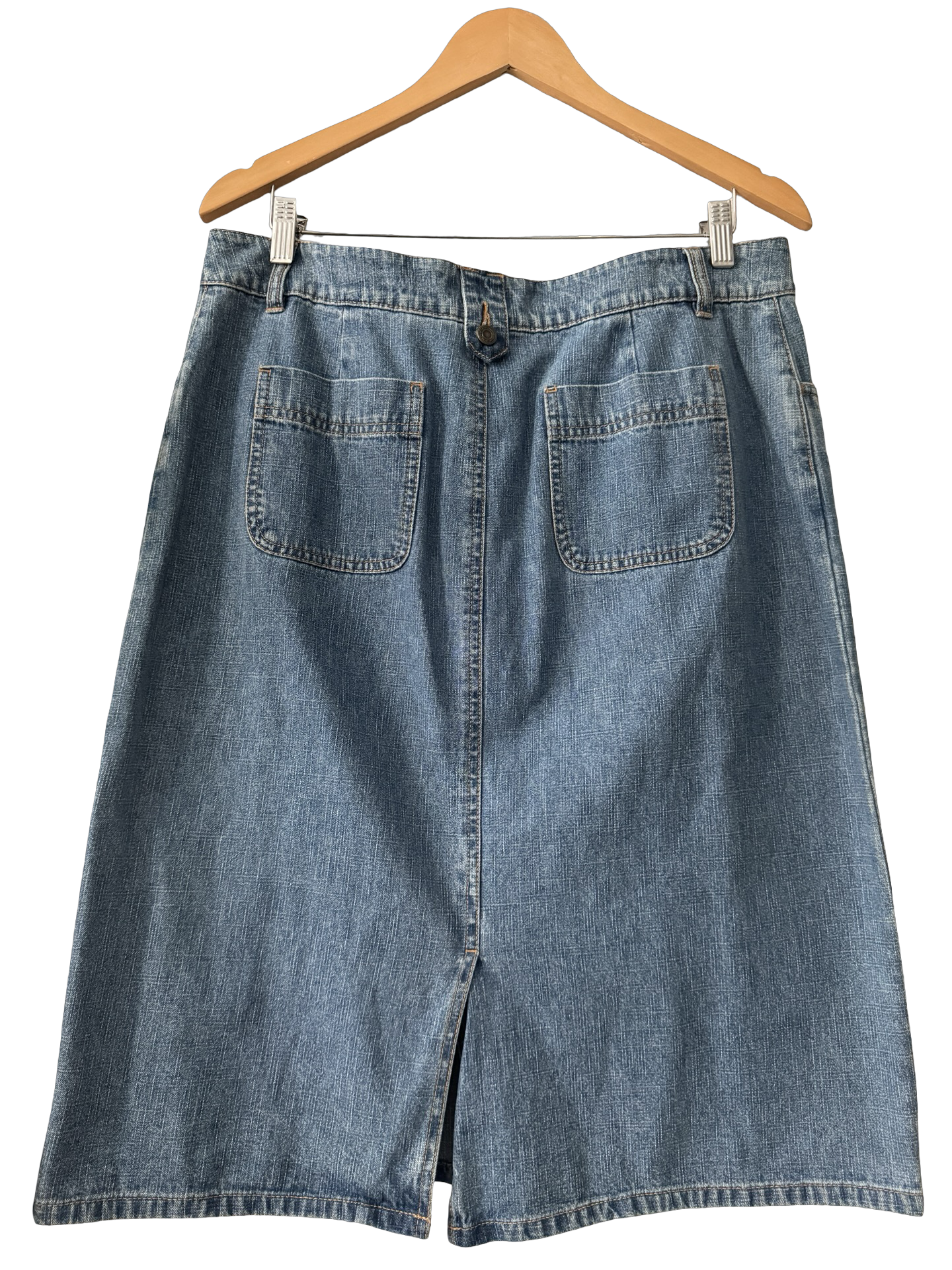 Vintage 90s French Cuff Utility Midi Skirt (M-L)