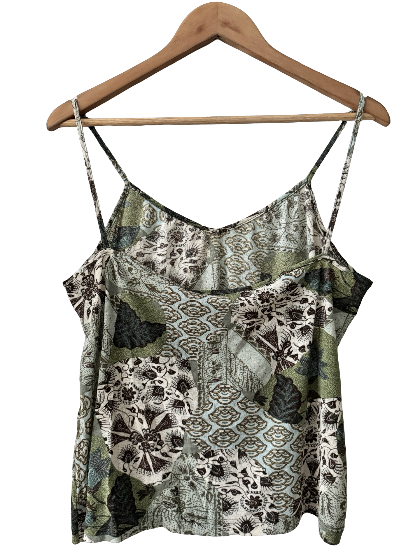 Vintage Y2K Indie Paisley Gauzy Cami (XL)