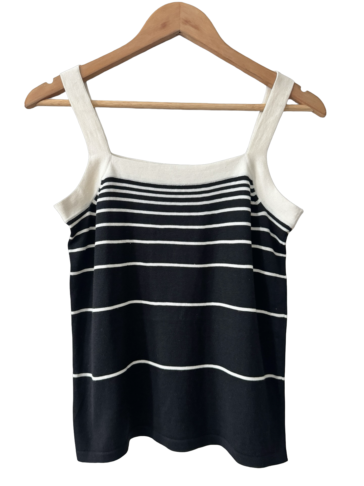 Vintage Mixed Stripe Silk Cotton Knit Tank (S/M)