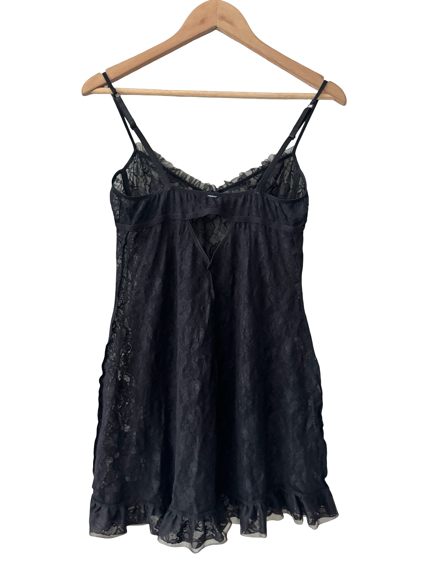 Vintage Y2K Midnight Lace Longline Bustier (M)