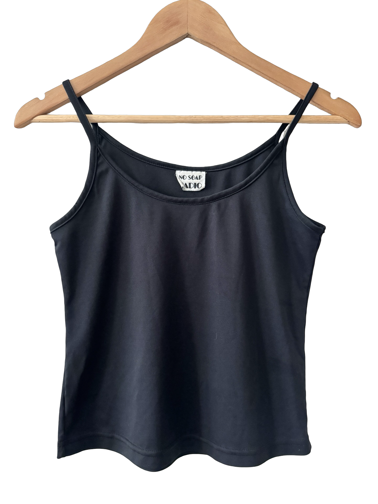 Vintage 90s No Soap Radio Black Cami (S/M)