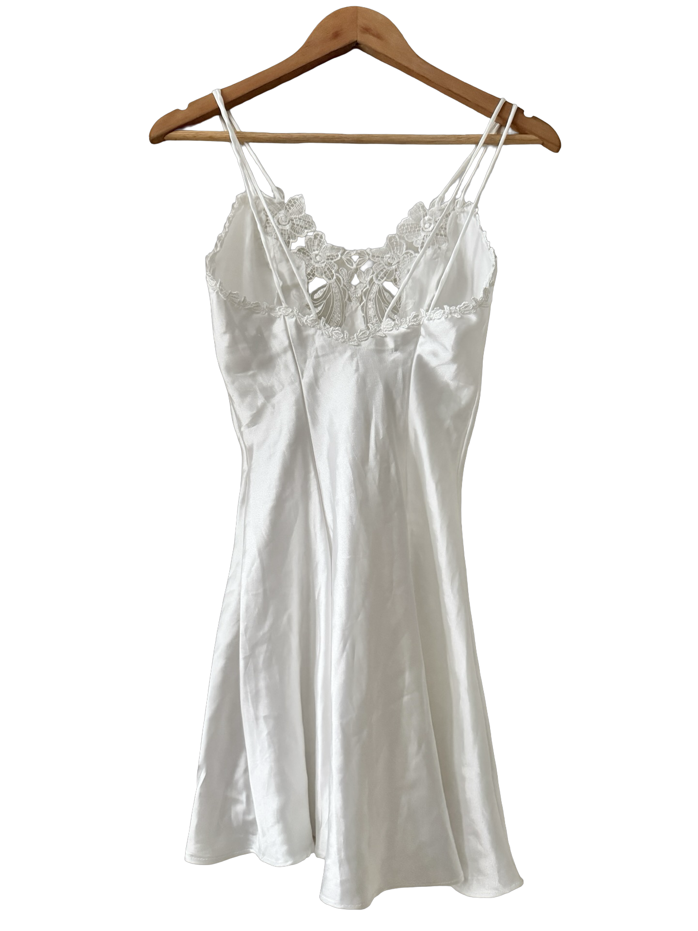 Vintage 80s Angel Hour Mini Slip Dress (XS)