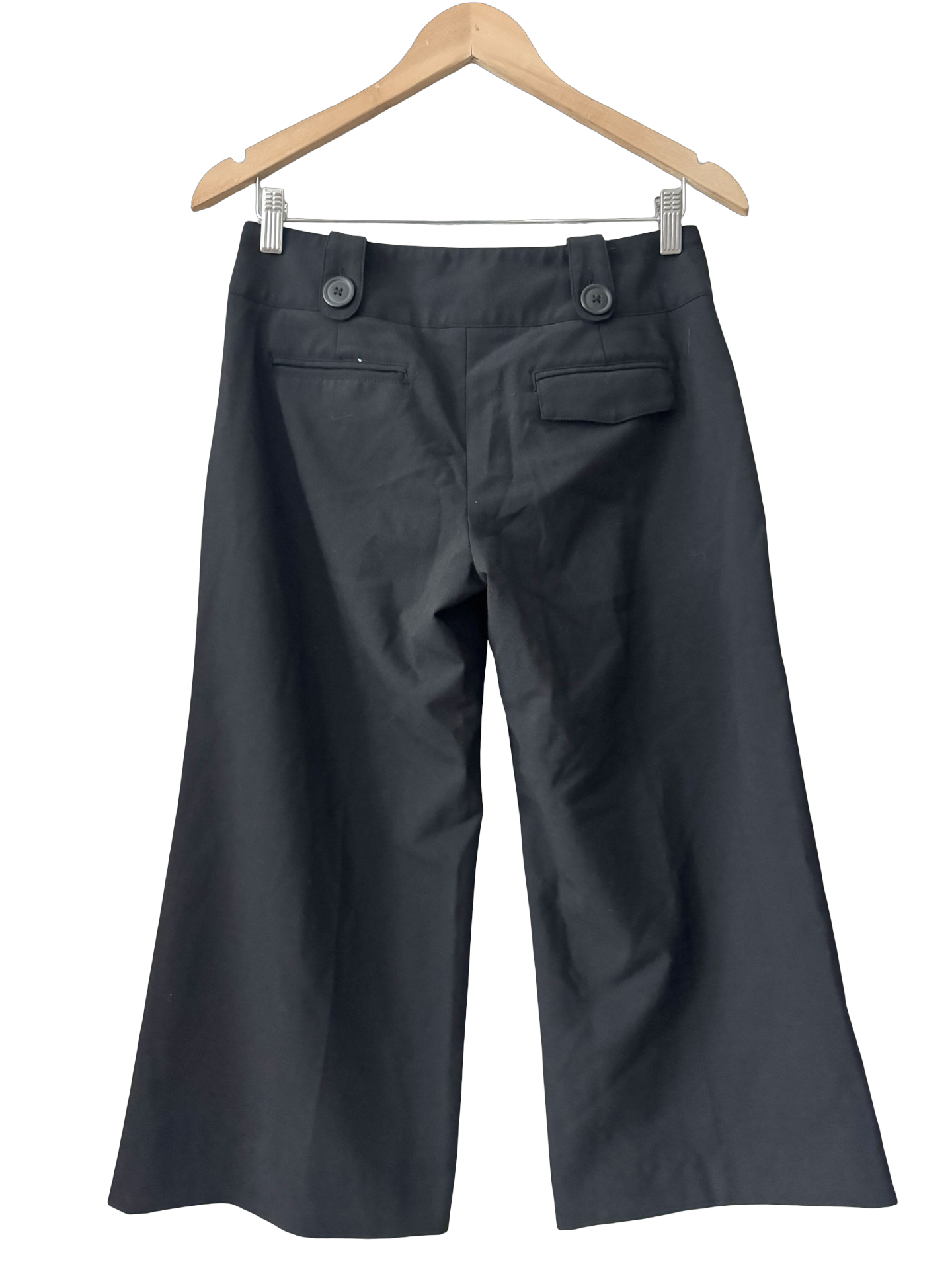 Vintage Y2K Downtown Button Cropped Trousers (S)