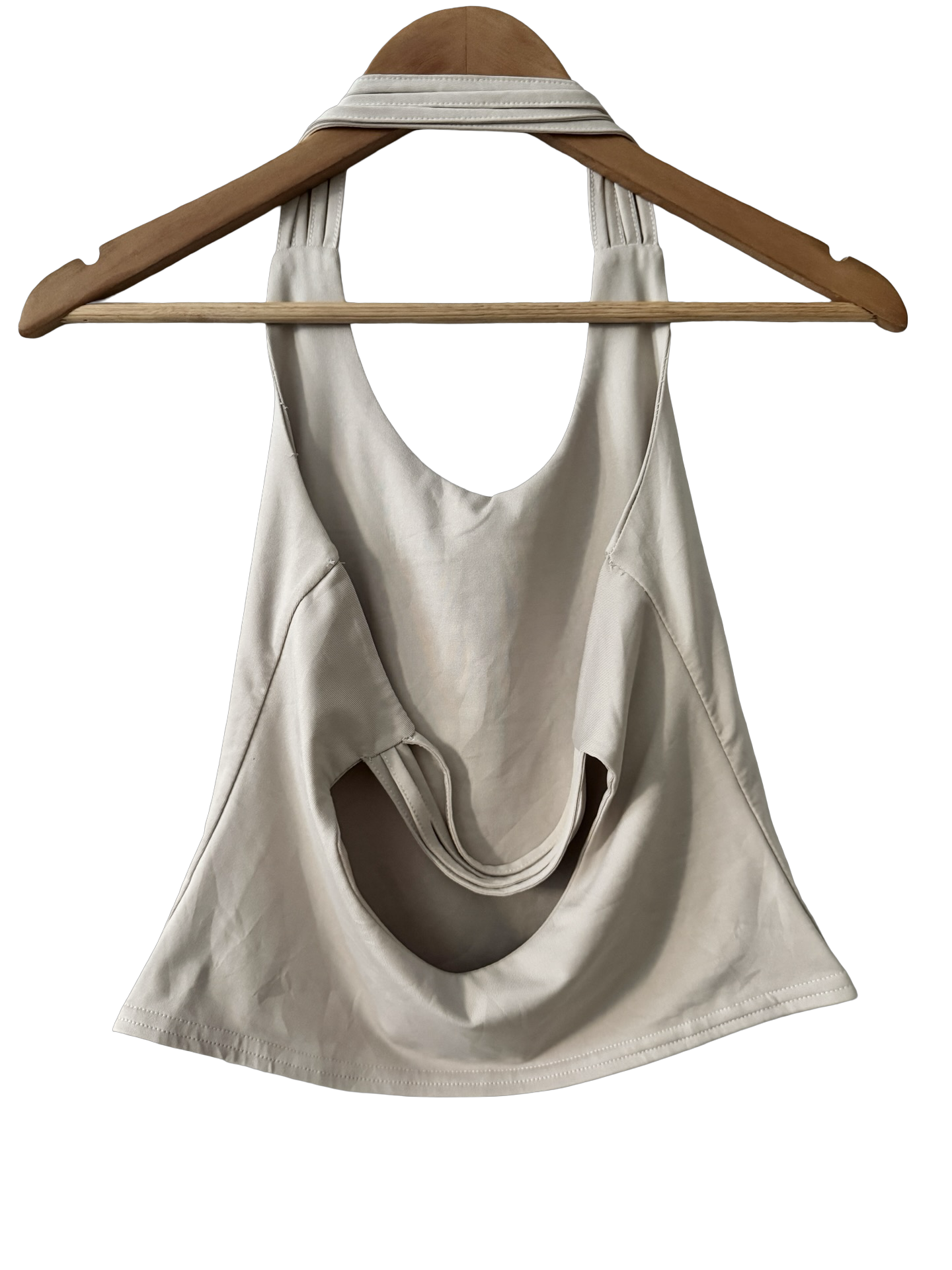 Vintage Y2K Ivory Hour Halter top (S)