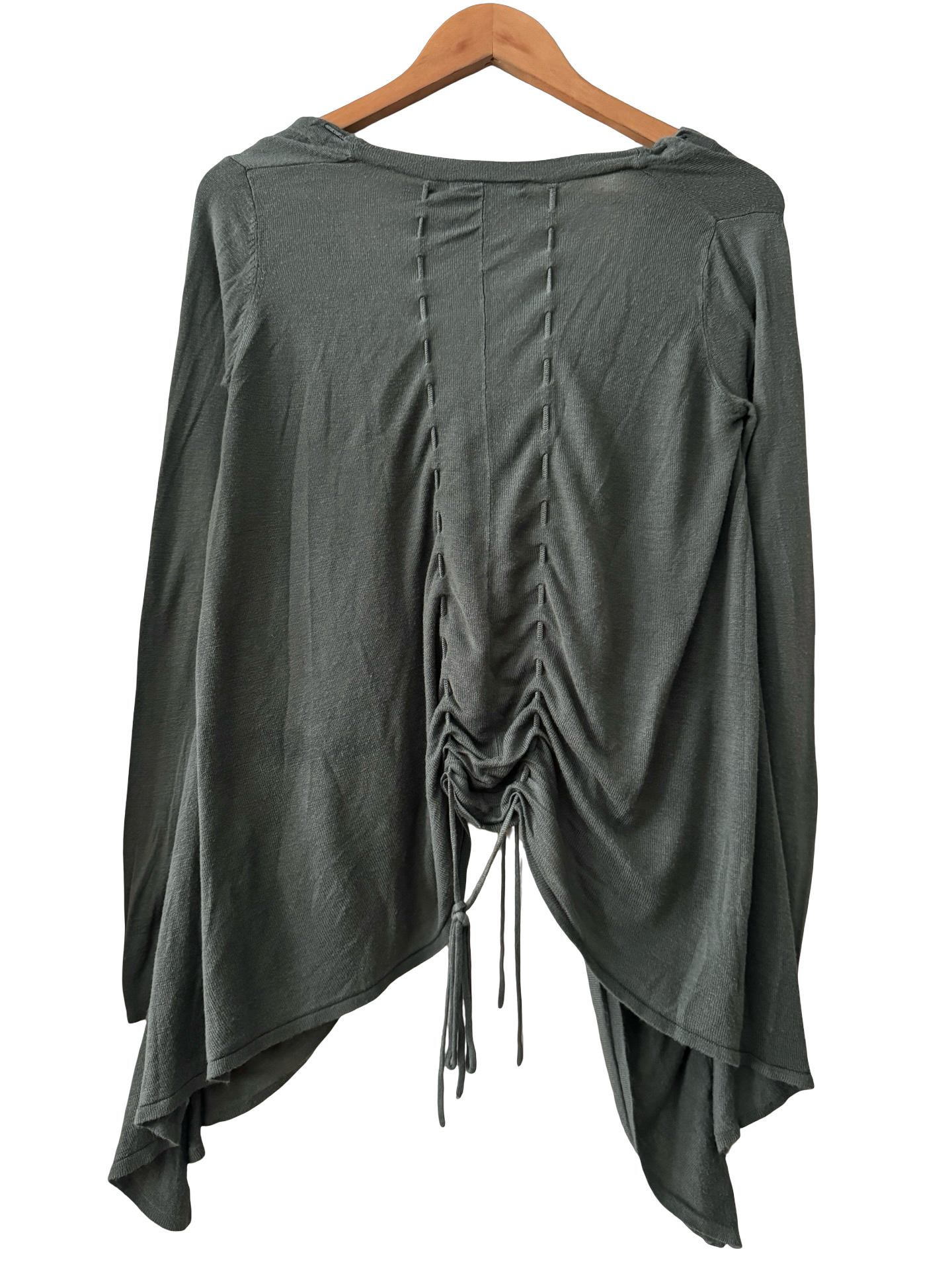Vintage Y2K Woodland Drawstring Cardigan (S-M)