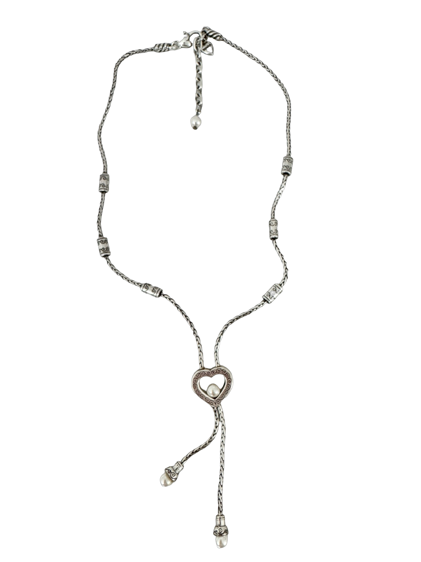 Vintage Sweetheart Lariat Necklace
