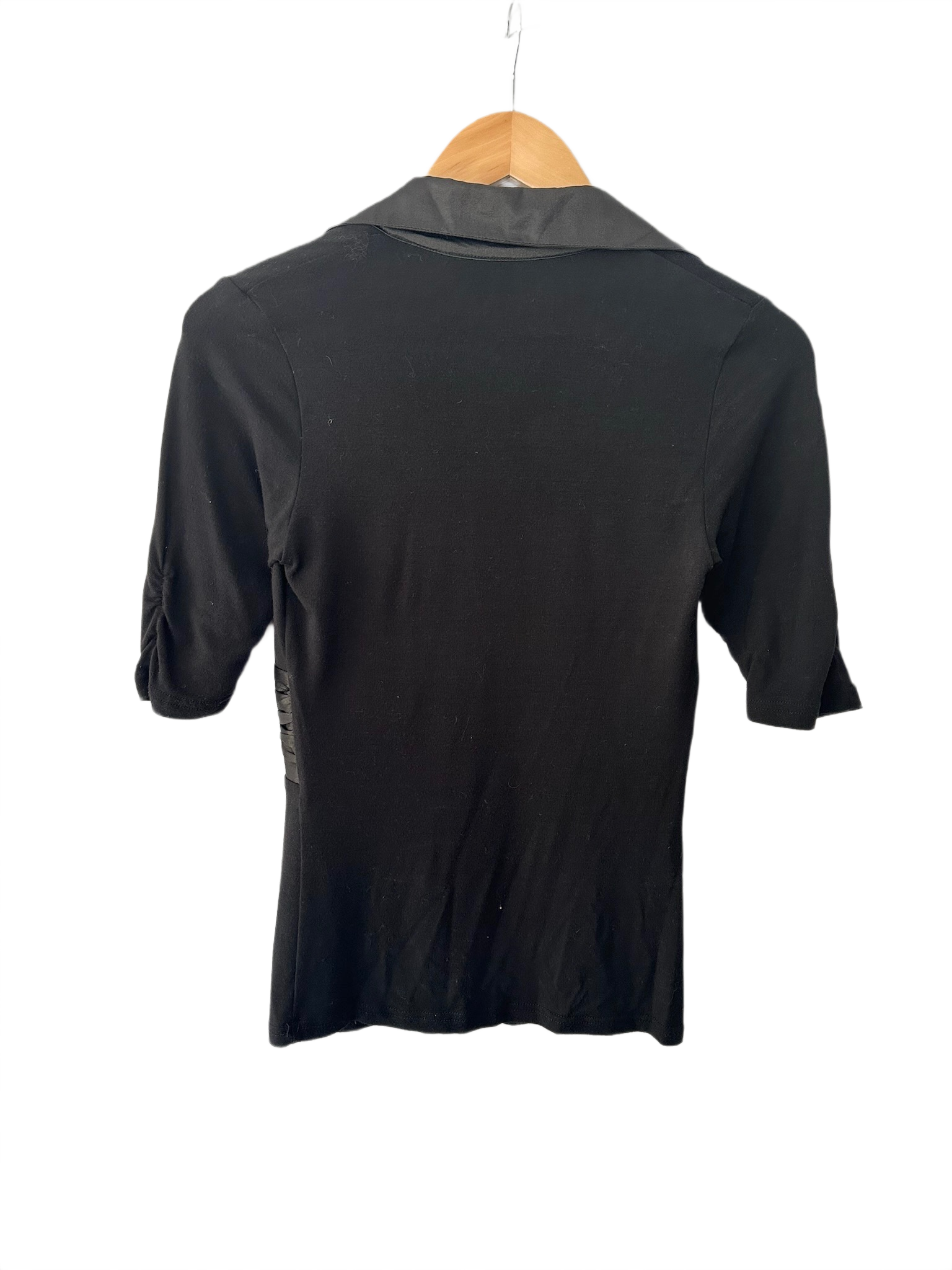 Vintage 90s Noir Satin Panel Top (M)