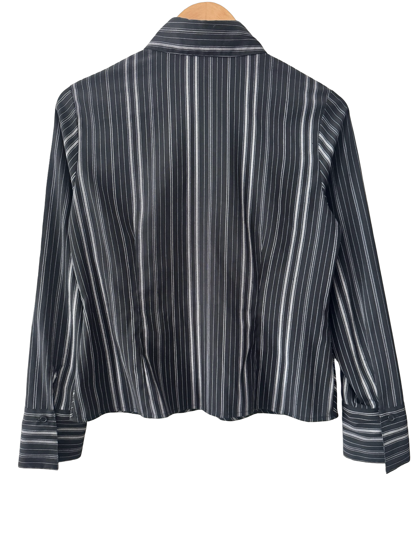 Vintage Y2K Pinstripe Indie Button-Up (S/M)